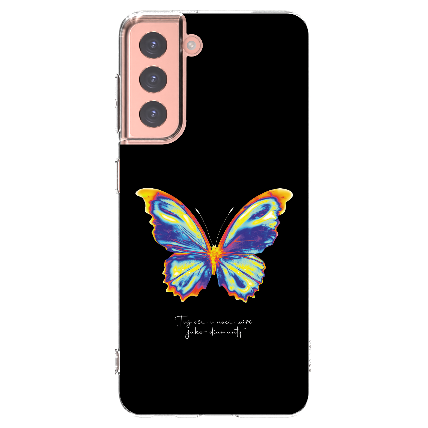 Picasee silikonový průhledný obal pro Samsung Galaxy S21 5G G991B - Diamanty Black