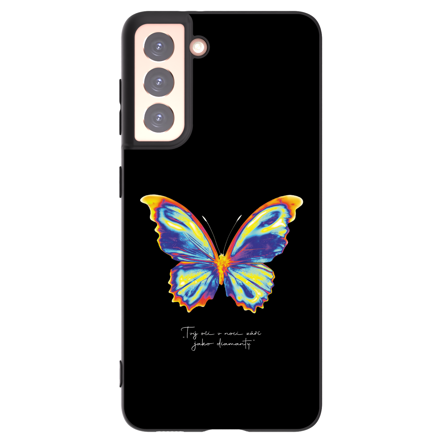 Picasee silikonový černý obal pro Samsung Galaxy S21 5G G991B - Diamanty Black