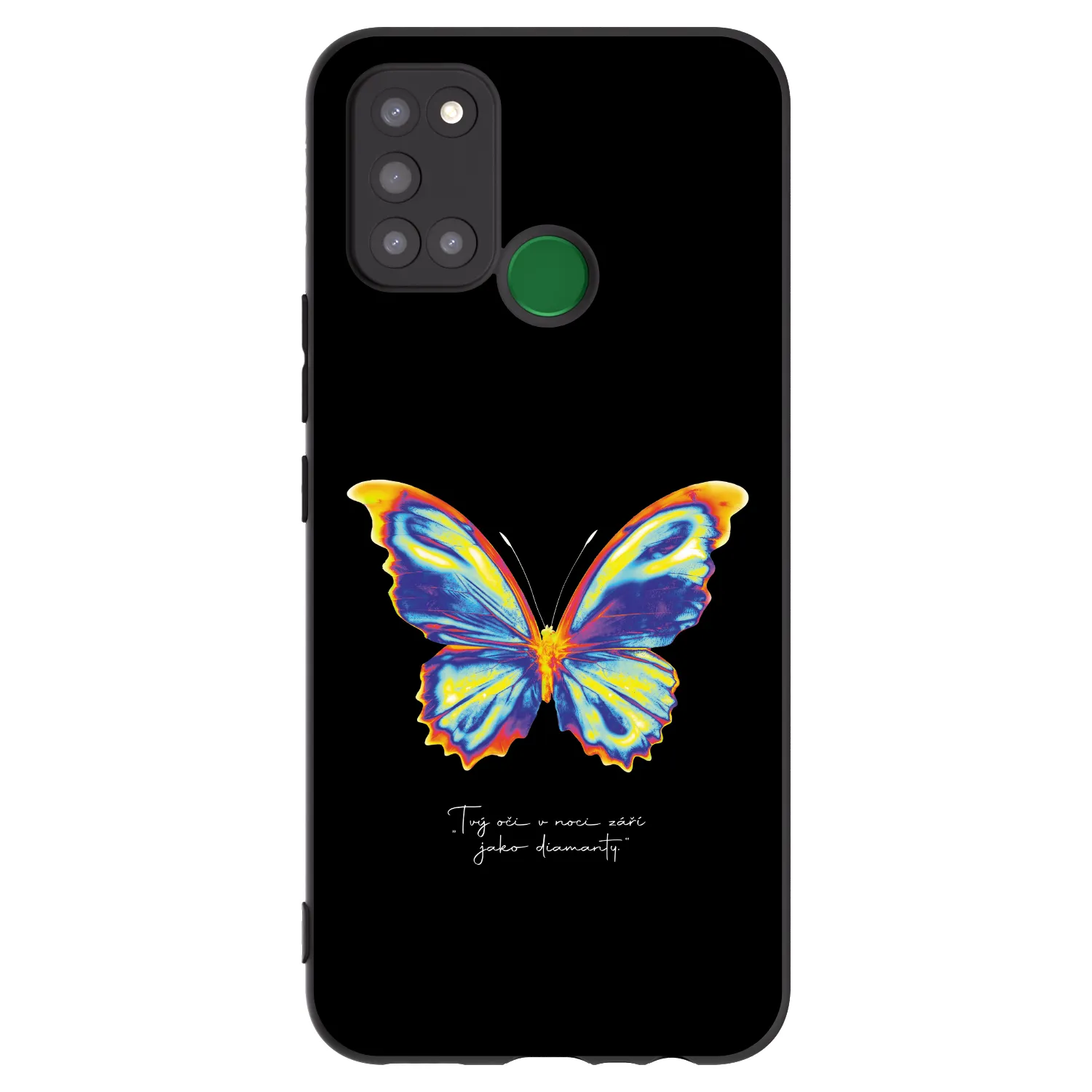 Picasee silikonový černý obal pro Realme 7i - Diamanty Black