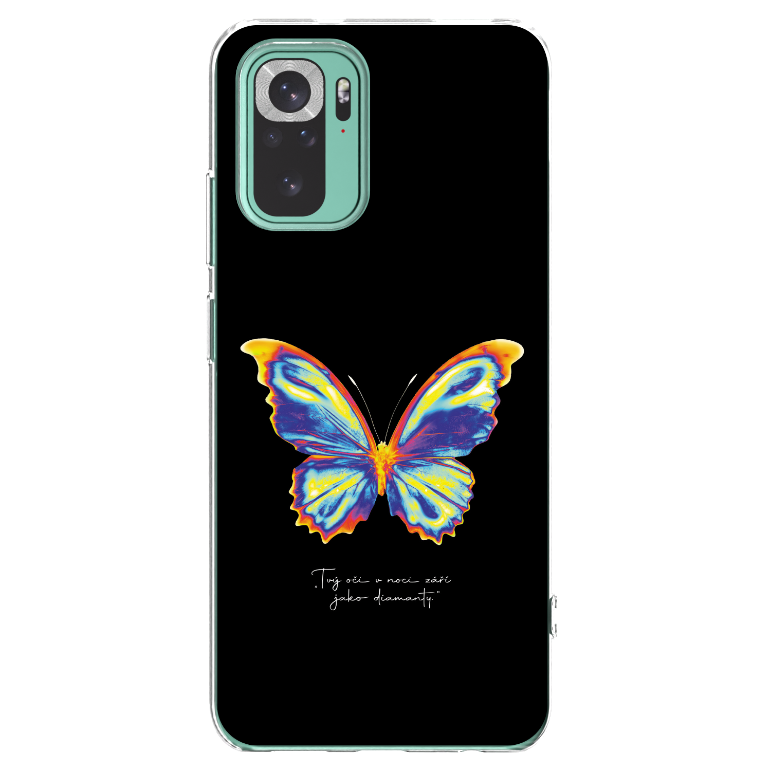 Picasee silikonový průhledný obal pro Xiaomi Redmi Note 10 Pro - Diamanty Black