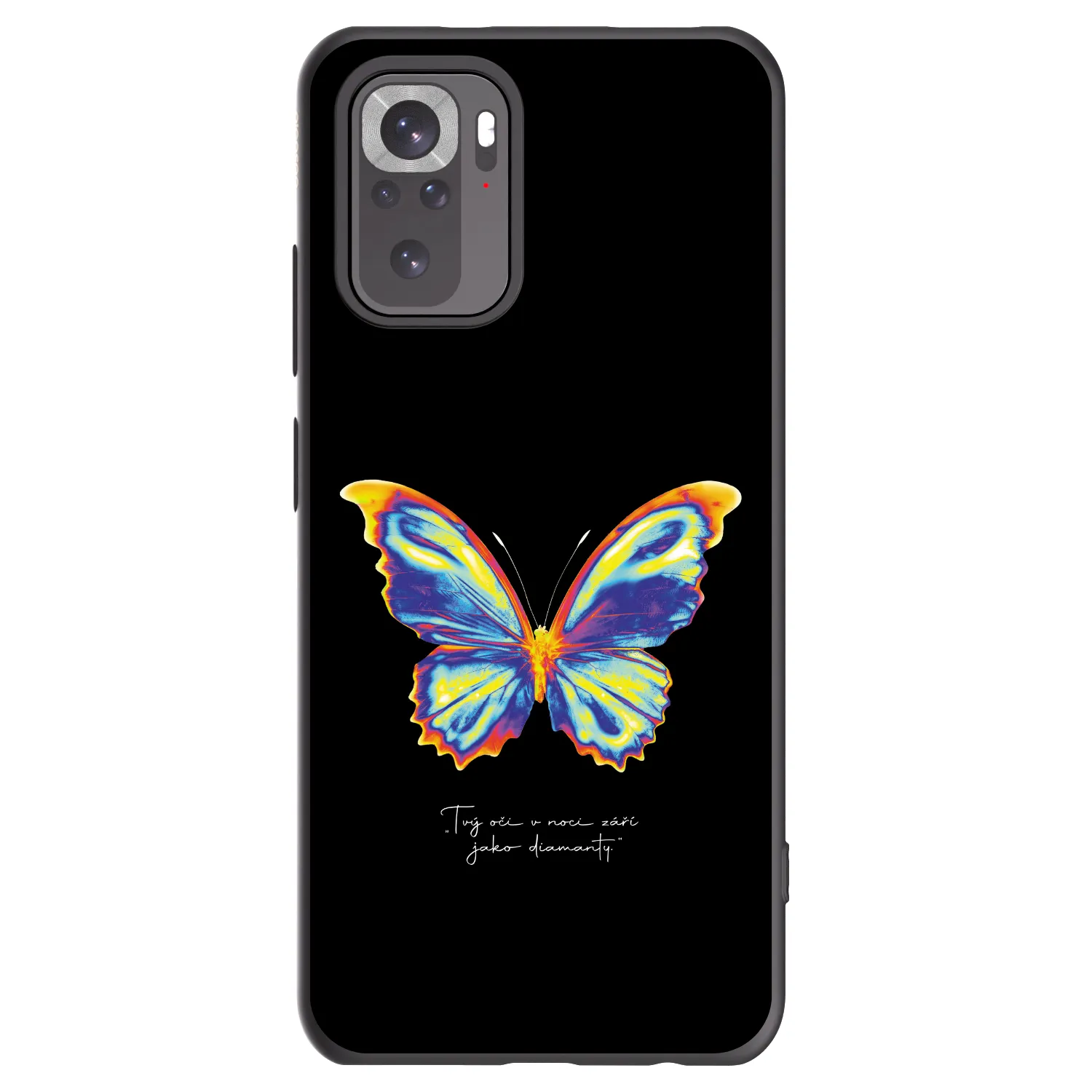 Picasee silikonový černý obal pro Xiaomi Redmi Note 10S - Diamanty Black