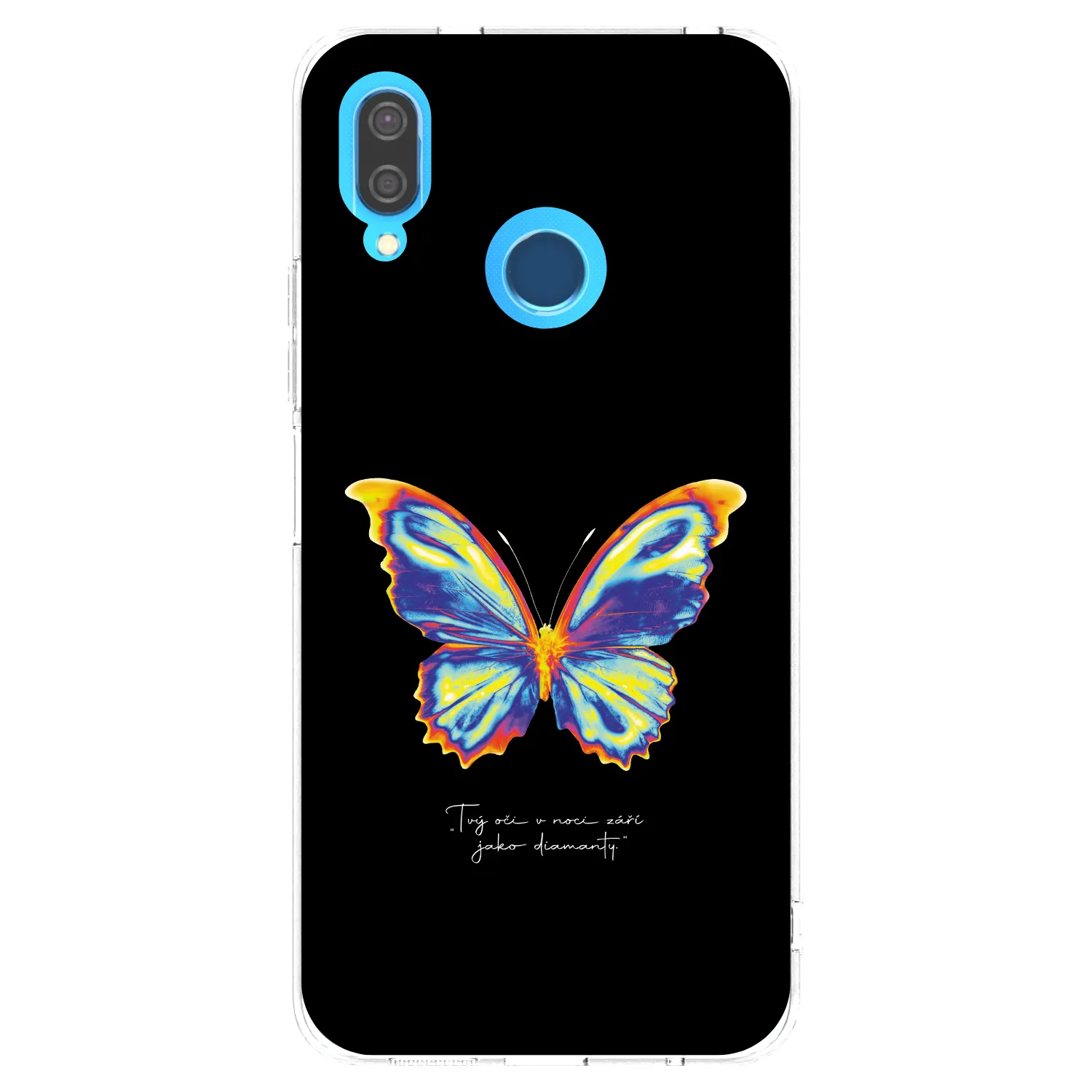 Picasee silikonový průhledný obal pro Huawei P20 Lite - Diamanty Black