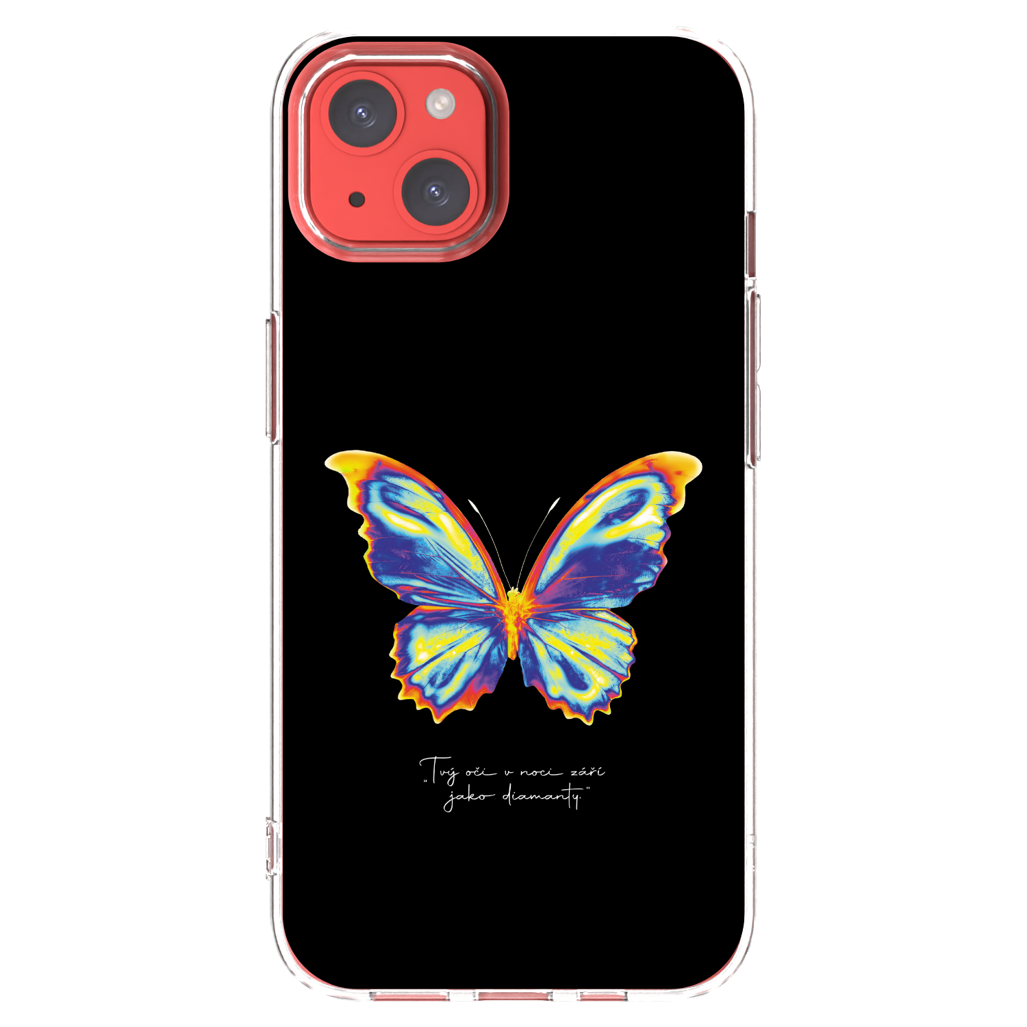Picasee silikonový průhledný obal pro Apple iPhone 13 - Diamanty Black