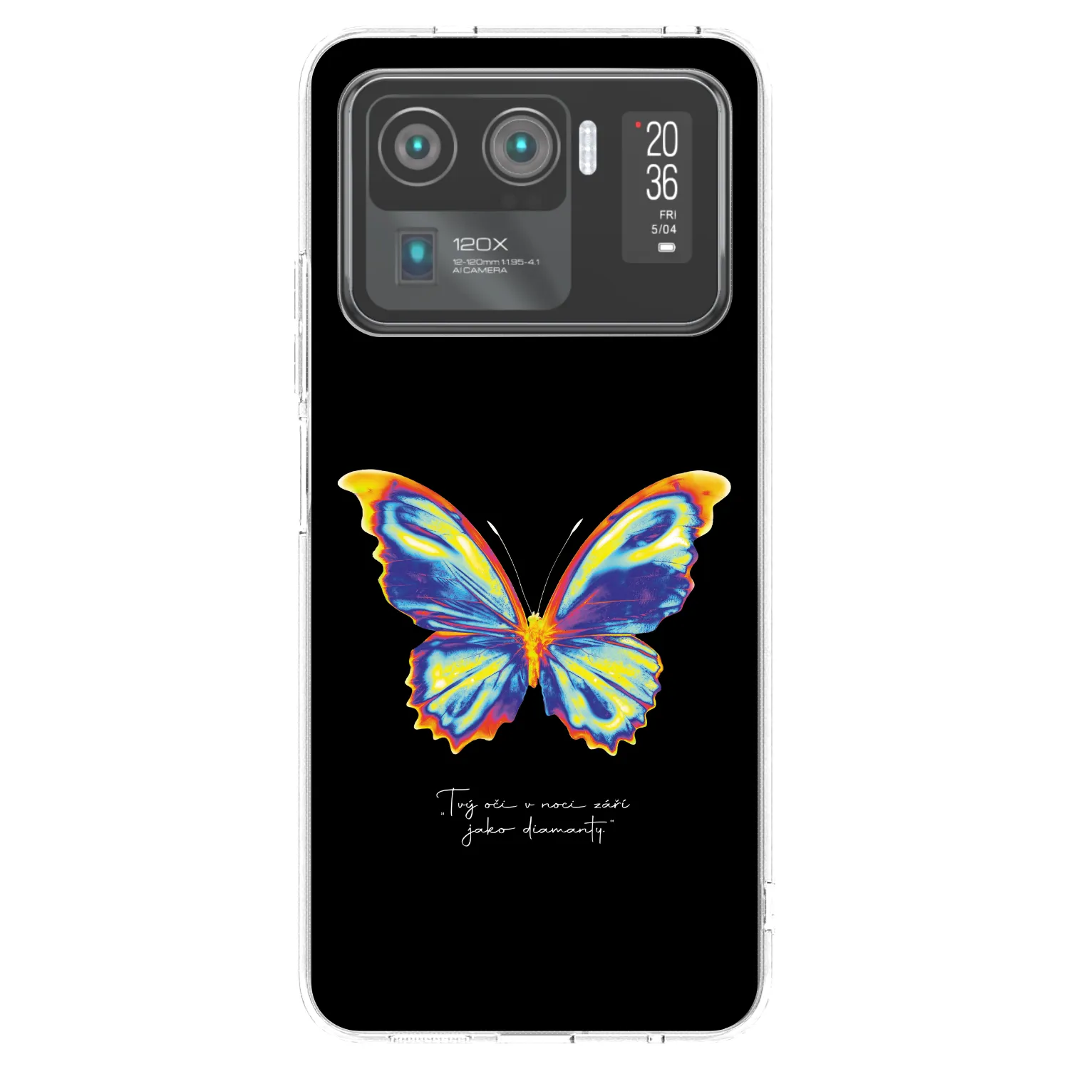Picasee silikonový průhledný obal pro Xiaomi Mi 11 Ultra - Diamanty Black
