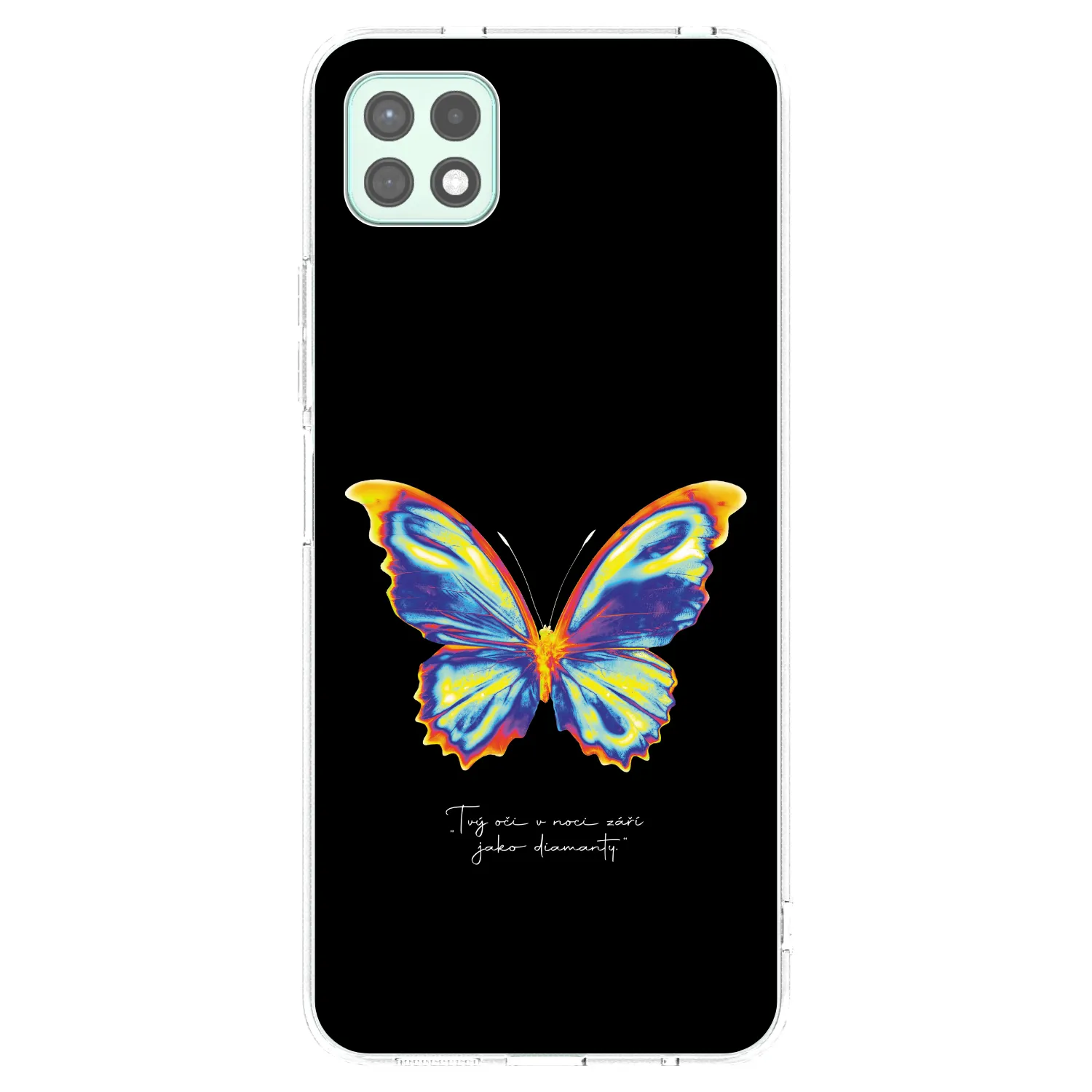 Picasee silikonový průhledný obal pro Samsung Galaxy A22 A226B 5G - Diamanty Black