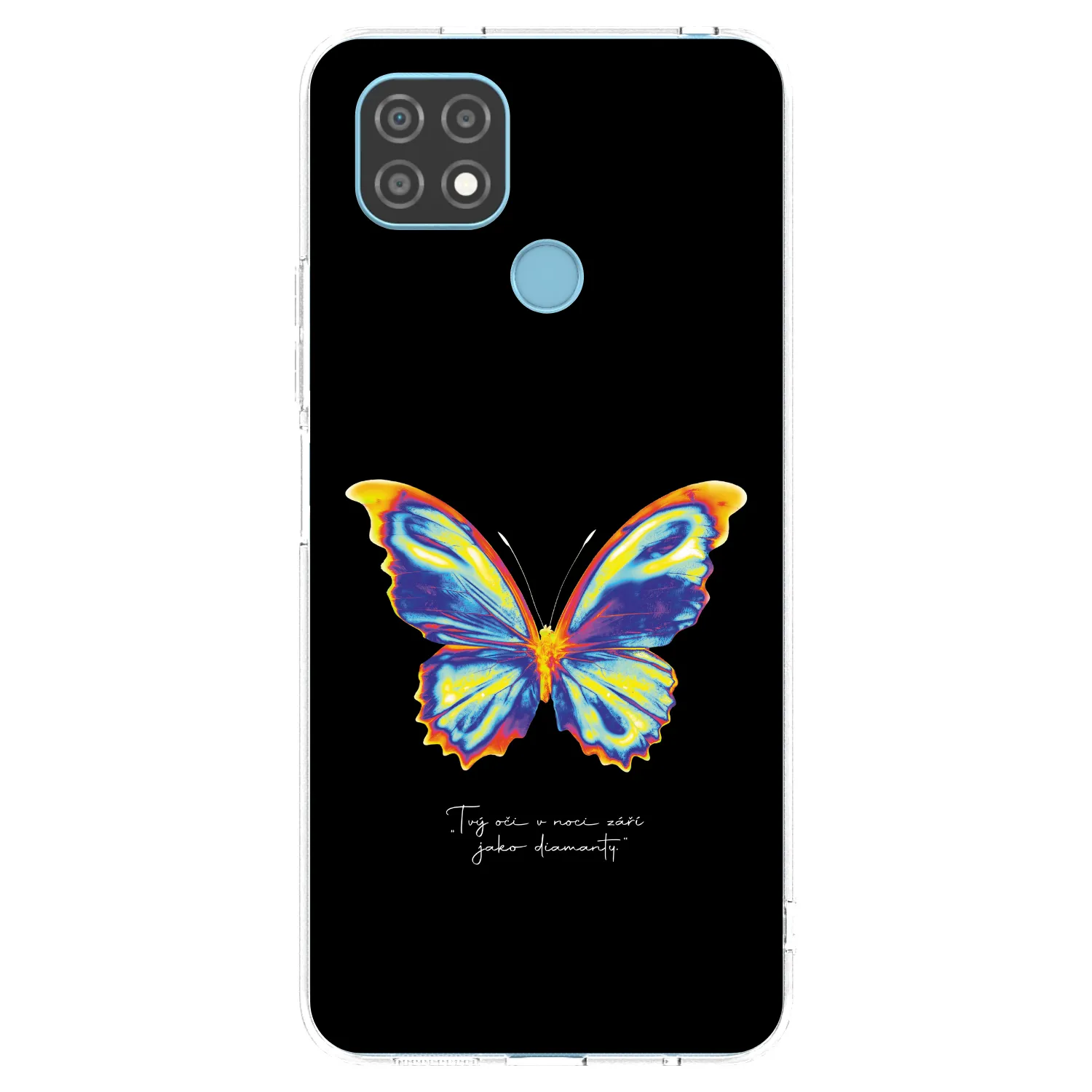 Picasee silikonový průhledný obal pro Realme C21 - Diamanty Black