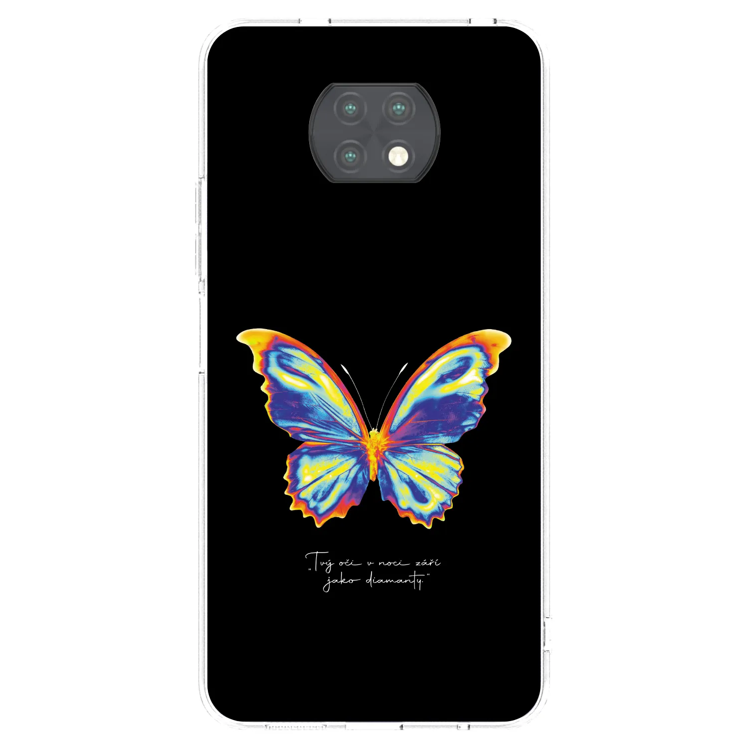 Picasee silikonový průhledný obal pro Xiaomi Redmi Note 9T - Diamanty Black