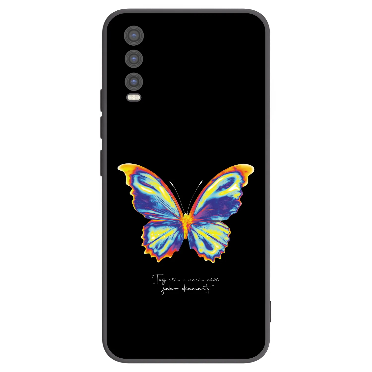 Picasee silikonový černý obal pro Vivo Y20s - Diamanty Black