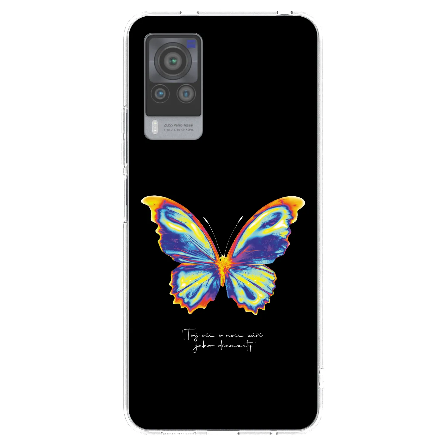 Picasee silikonový průhledný obal pro Vivo X60 Pro 5G - Diamanty Black
