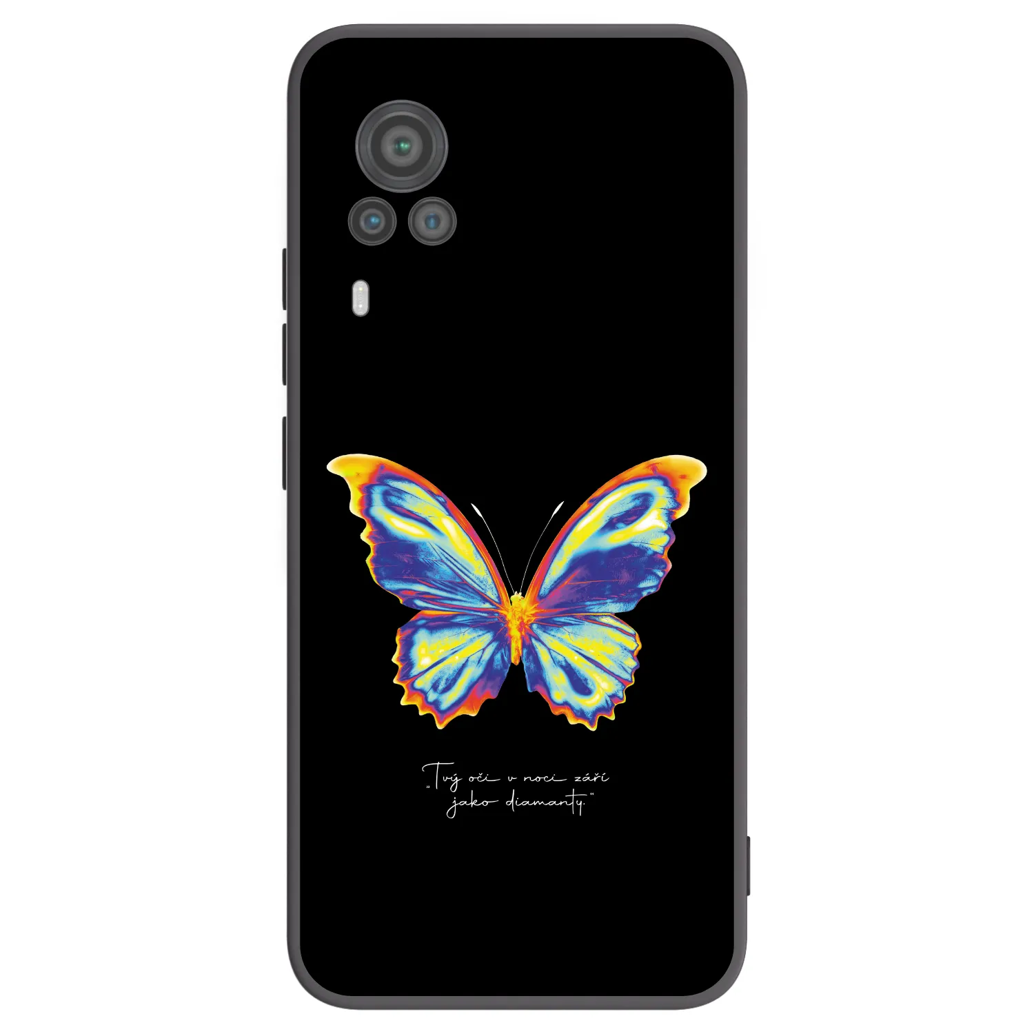 Picasee silikonový černý obal pro Vivo X60 Pro 5G - Diamanty Black