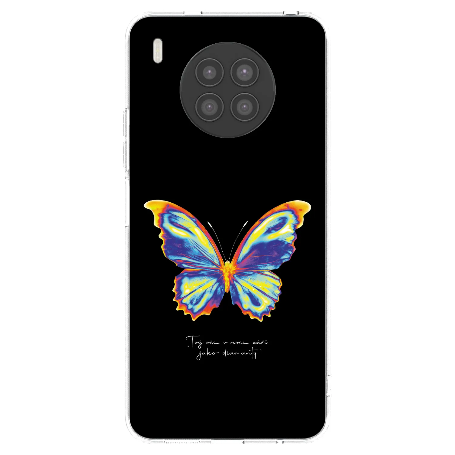 Picasee silikonový průhledný obal pro Huawei Nova 8i - Diamanty Black