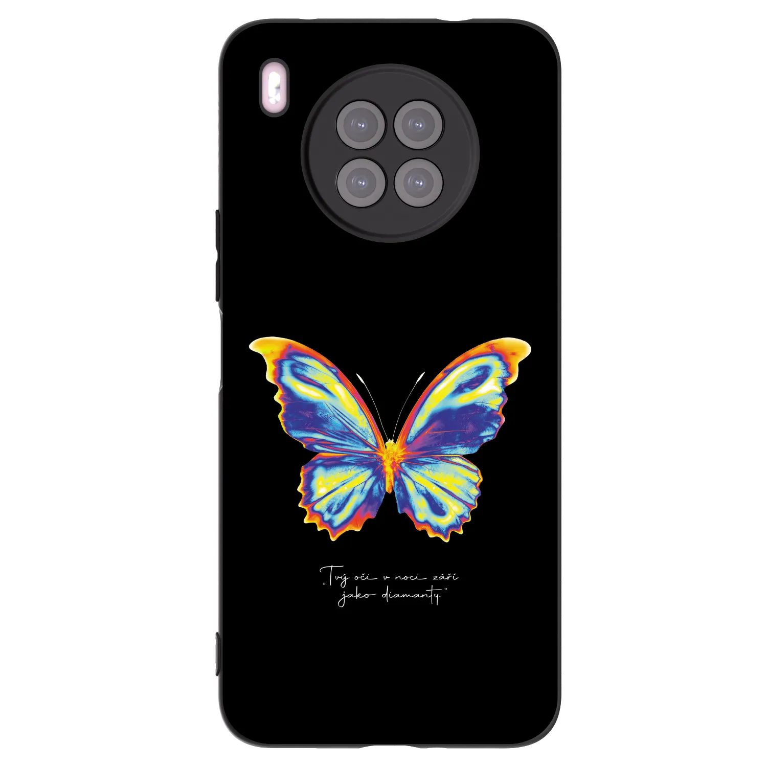Picasee silikonový černý obal pro Huawei Nova 8i - Diamanty Black