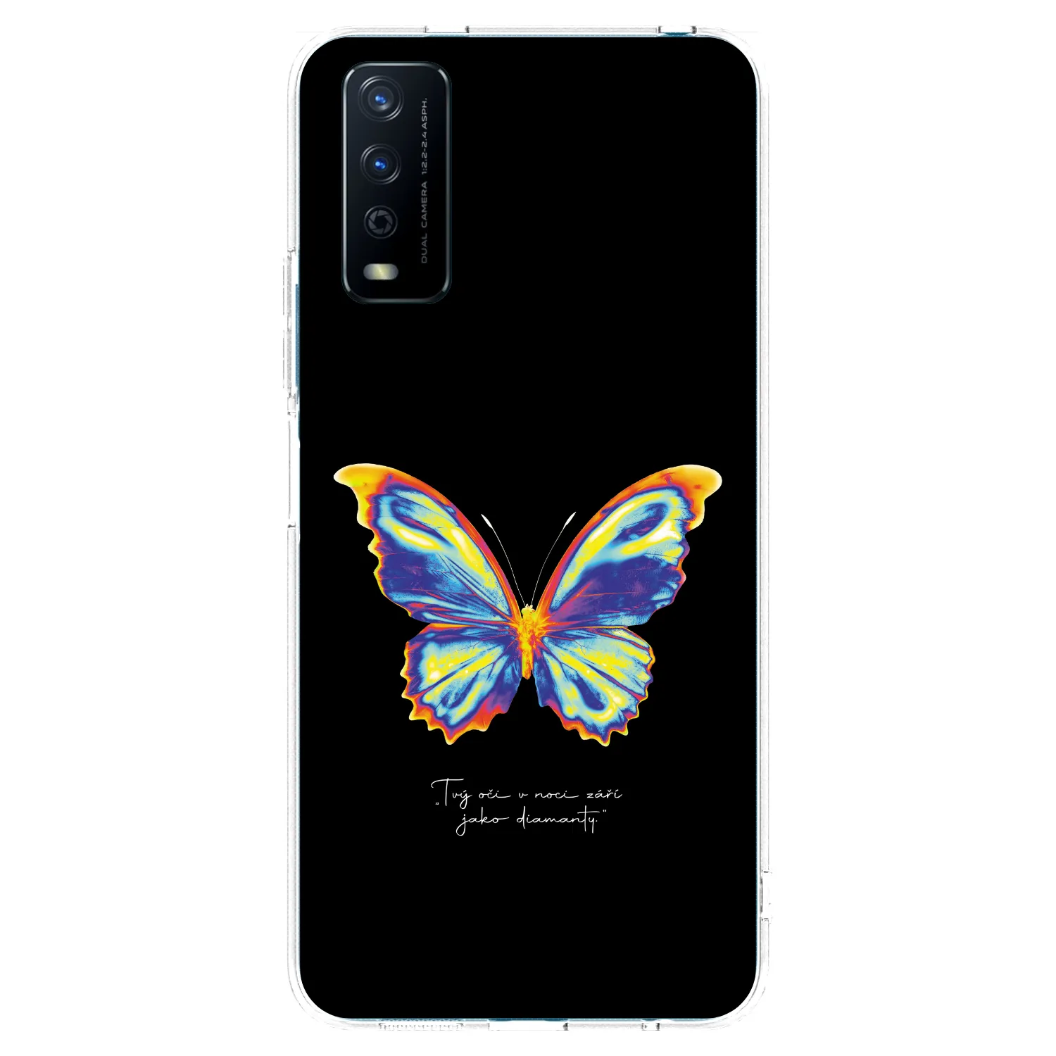Picasee silikonový průhledný obal pro Vivo Y11s - Diamanty Black