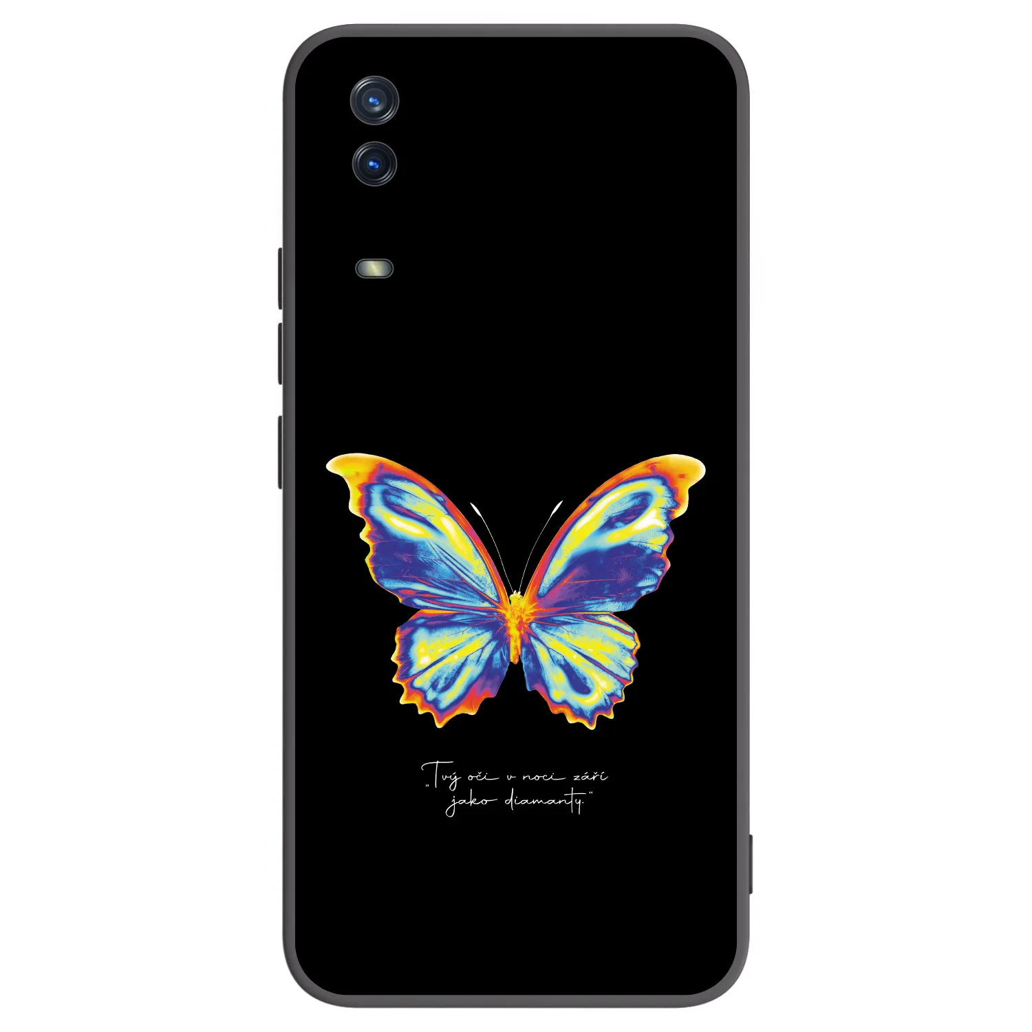 Picasee silikonový černý obal pro Vivo Y11s - Diamanty Black