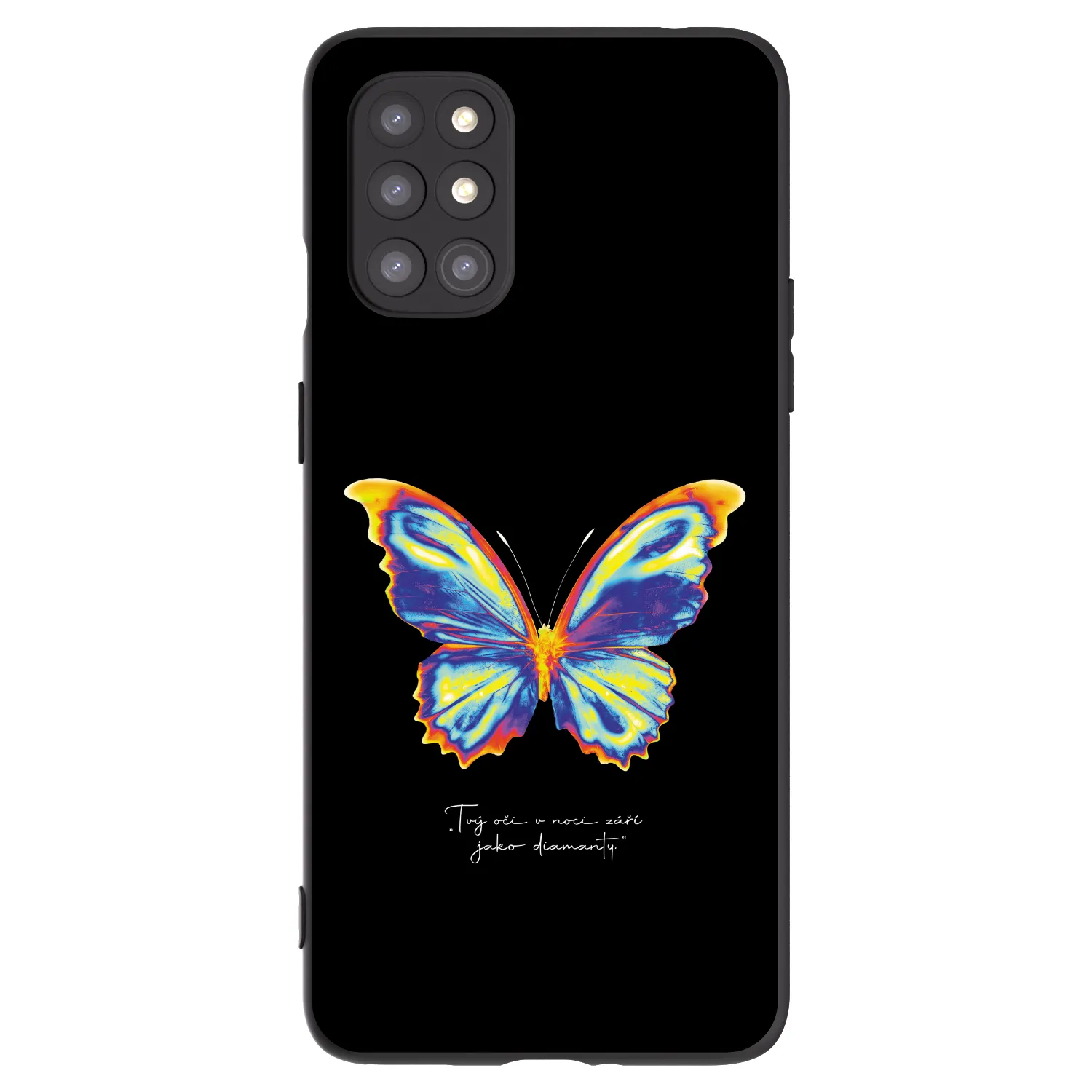 Picasee silikonový černý obal pro OnePlus 8T - Diamanty Black