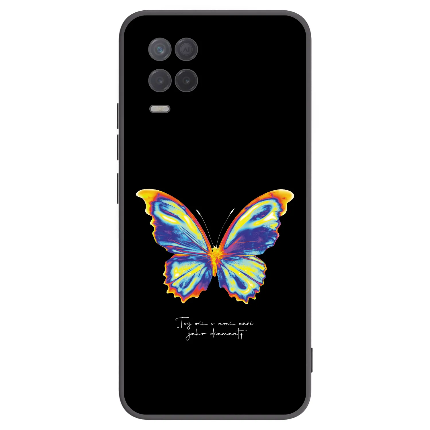 Picasee silikonový černý obal pro Realme 8 5G - Diamanty Black