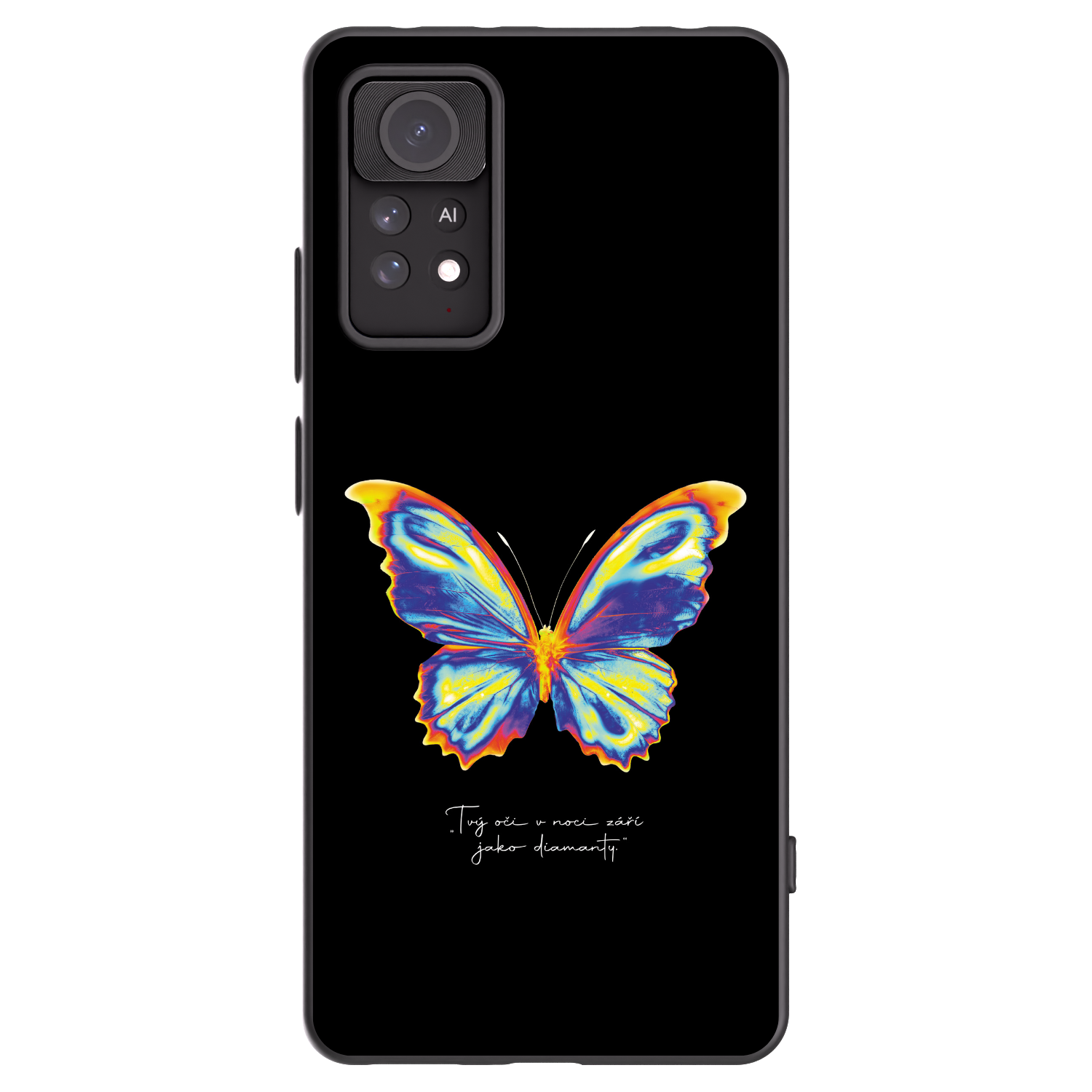 Picasee silikonový černý obal pro Xiaomi Redmi Note 11 Pro - Diamanty Black