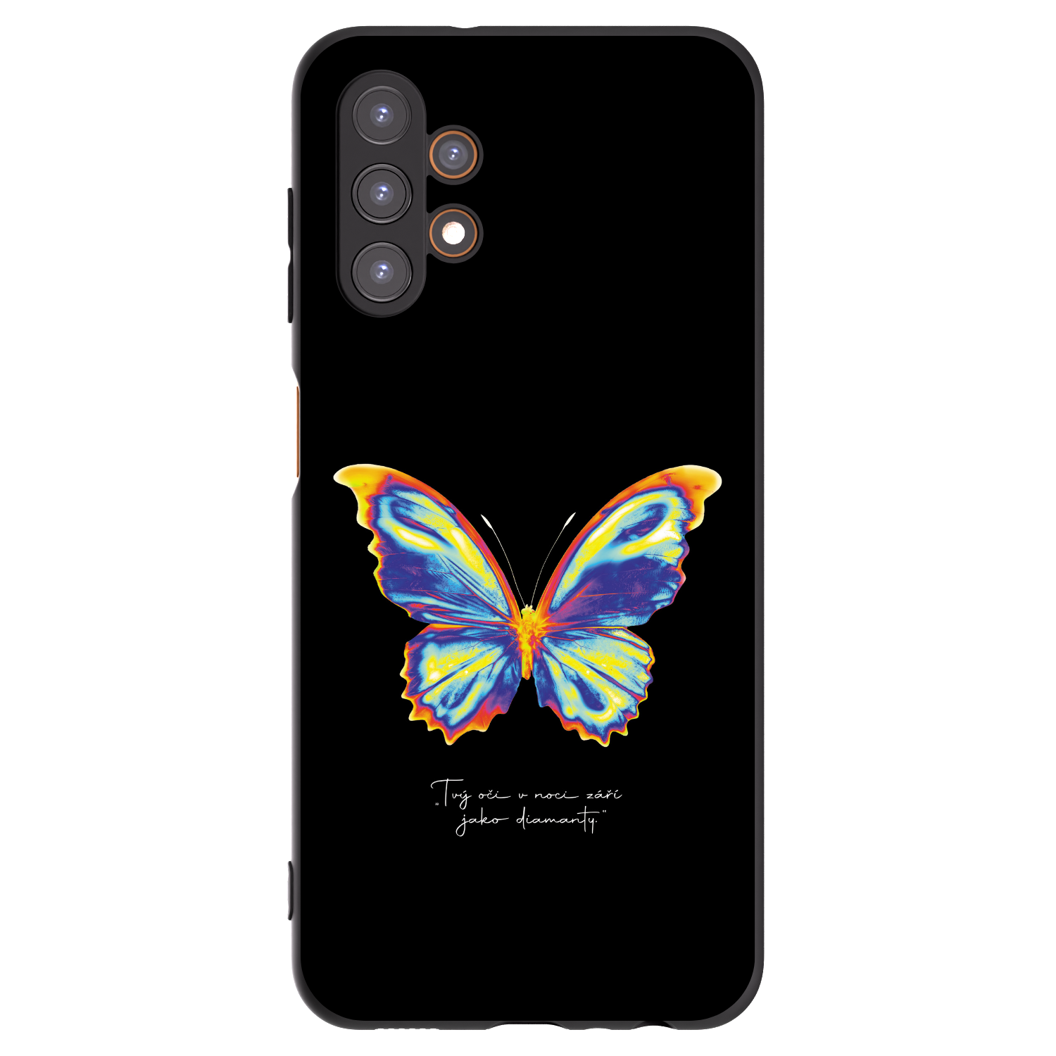 Picasee silikonový černý obal pro Samsung Galaxy A13 4G A135 - Diamanty Black