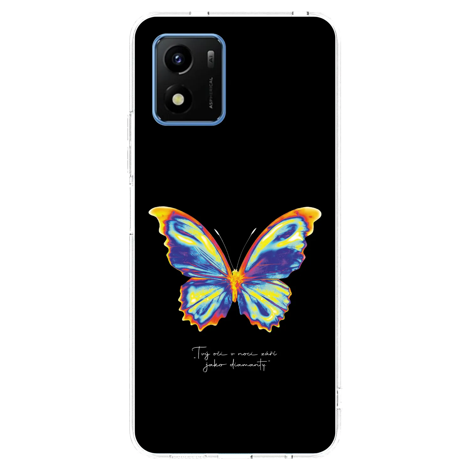 Picasee silikonový průhledný obal pro Vivo Y01 - Diamanty Black