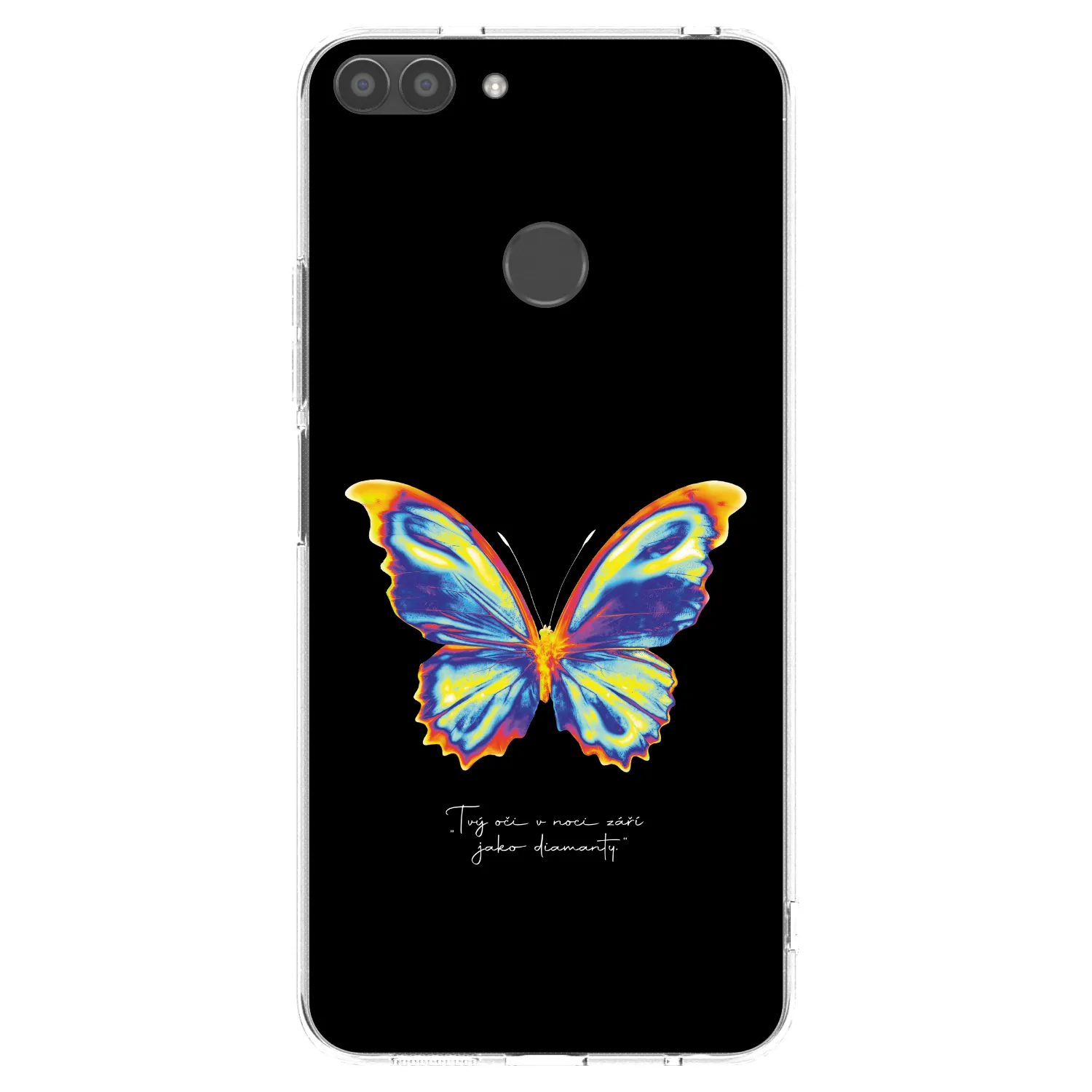 Picasee silikonový průhledný obal pro Huawei P Smart - Diamanty Black