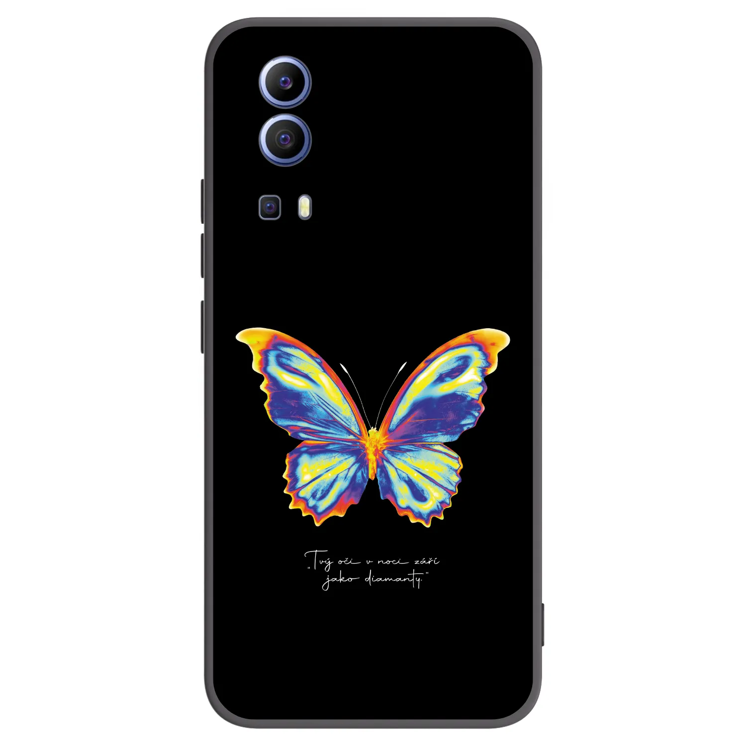 Picasee silikonový černý obal pro Vivo Y52 5G - Diamanty Black