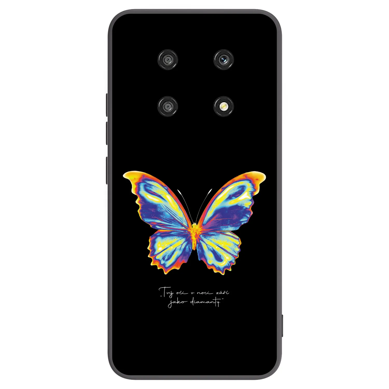 Picasee silikonový černý obal pro Honor Magic4 Lite 5G - Diamanty Black