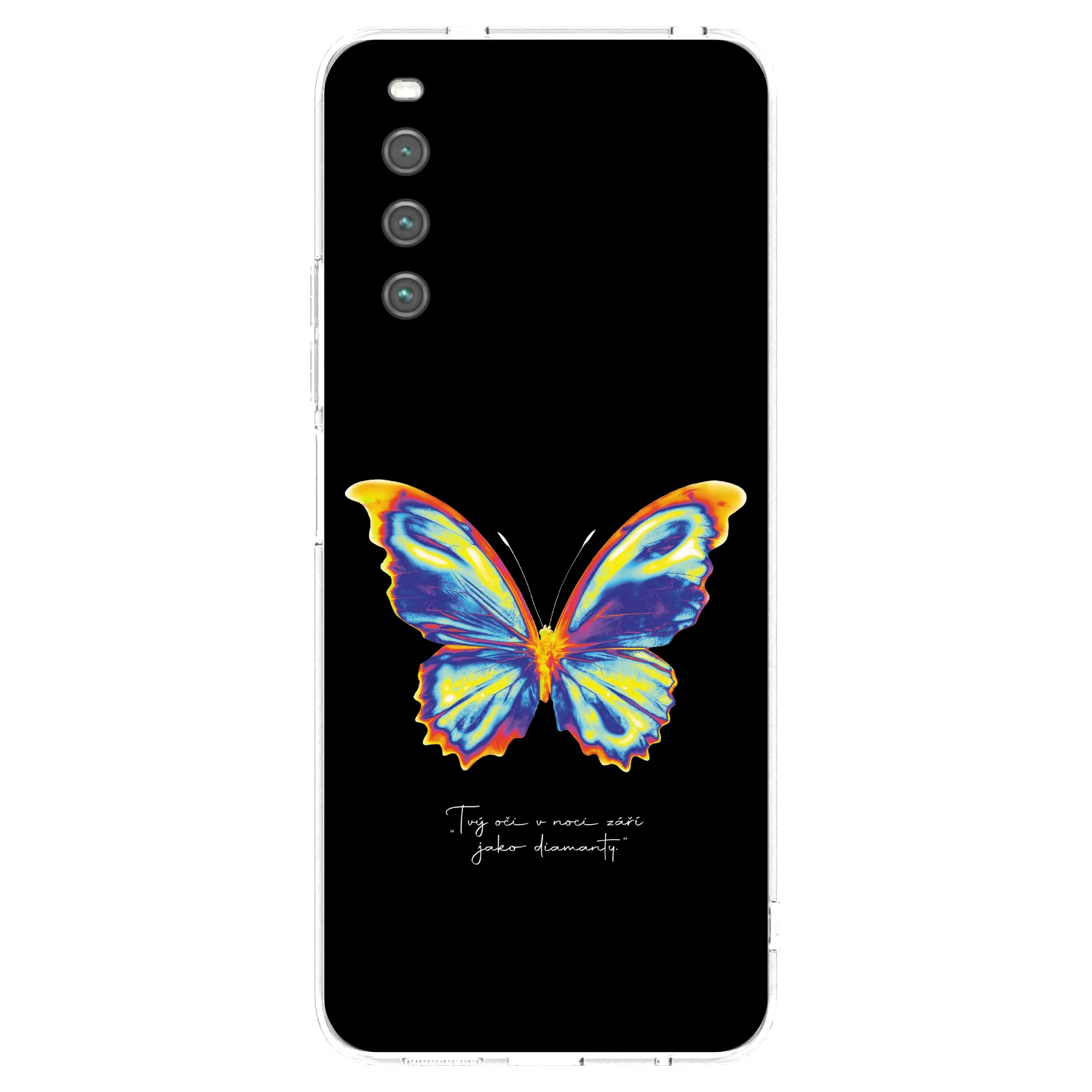 Picasee silikonový průhledný obal pro Sony Xperia 10 IV 5G - Diamanty Black