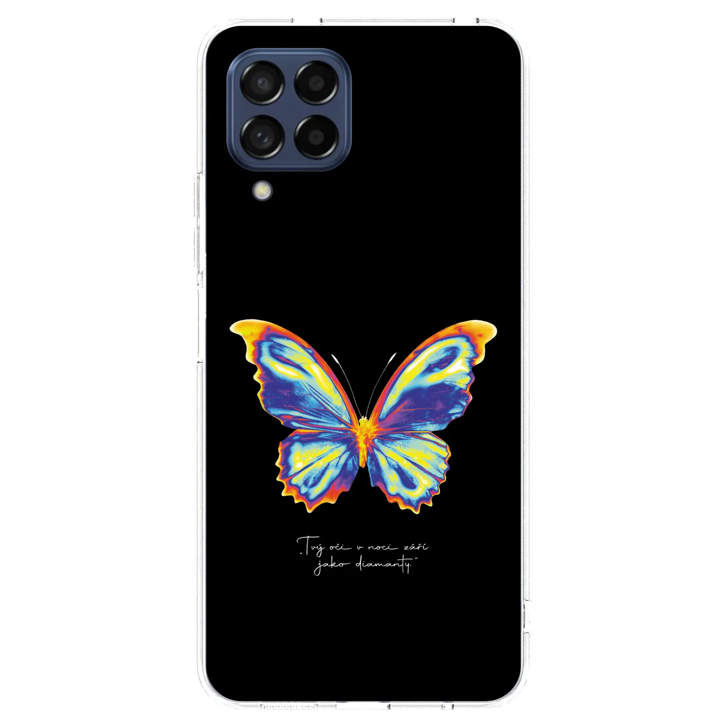 Picasee silikonový průhledný obal pro Samsung Galaxy M53 5G - Diamanty Black