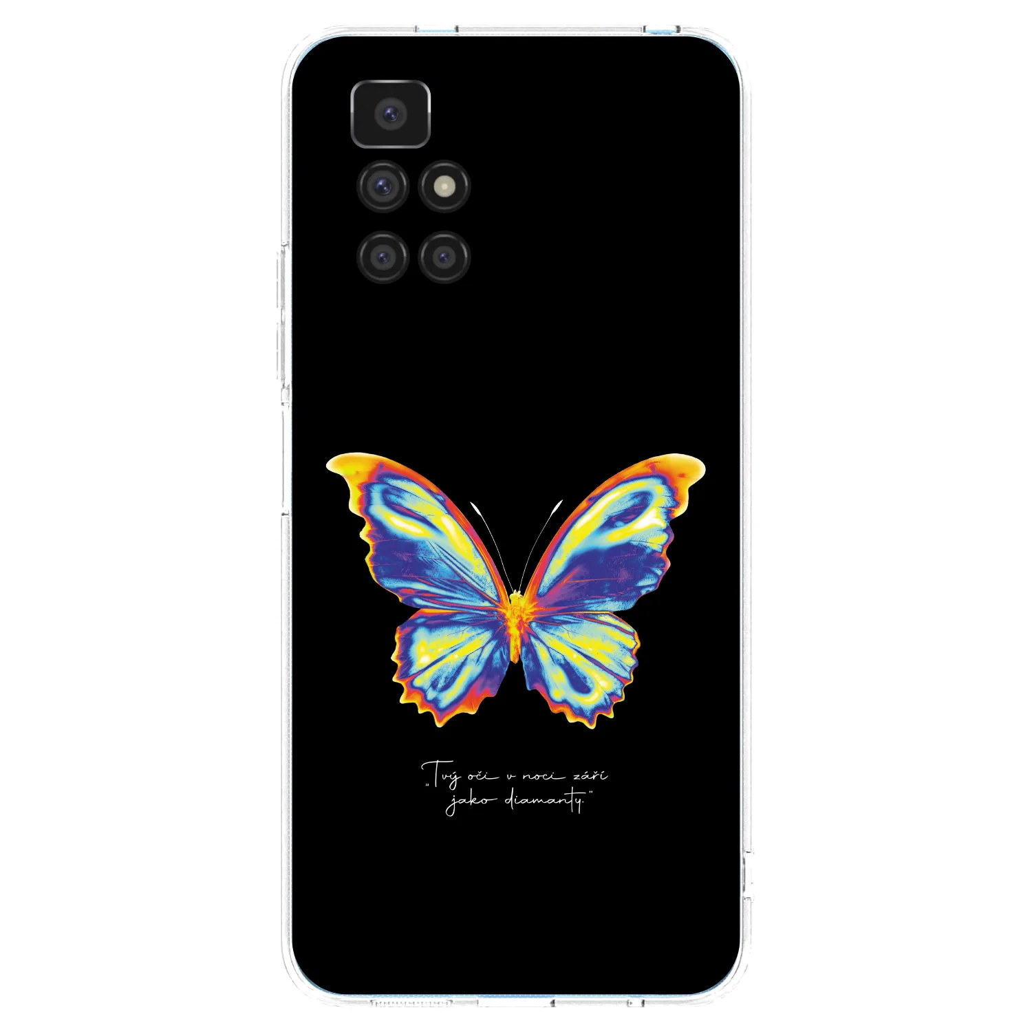 Picasee silikonový průhledný obal pro Xiaomi Redmi 10 (2022) - Diamanty Black