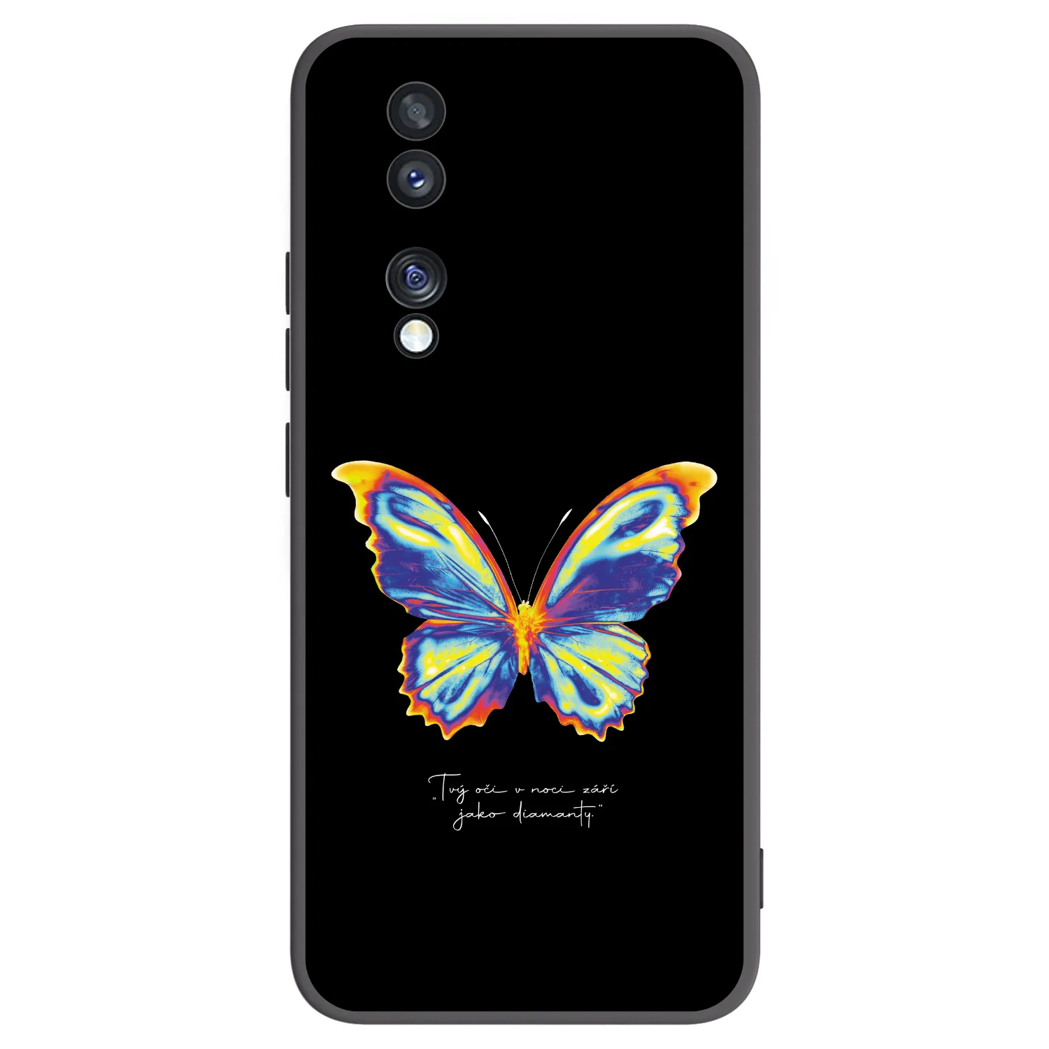 Picasee silikonový černý obal pro Honor 70 - Diamanty Black