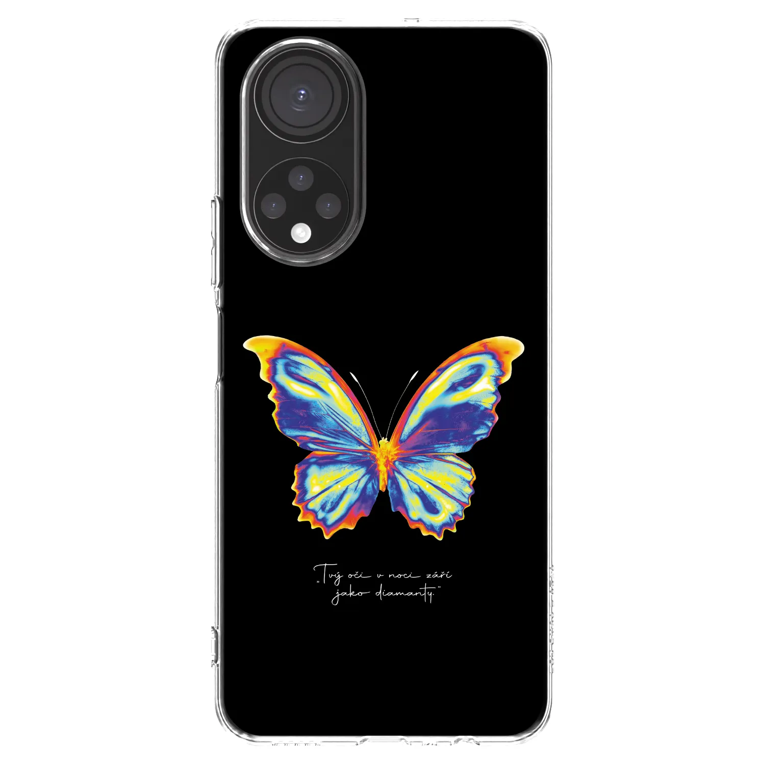Picasee silikonový průhledný obal pro Honor X7 - Diamanty Black