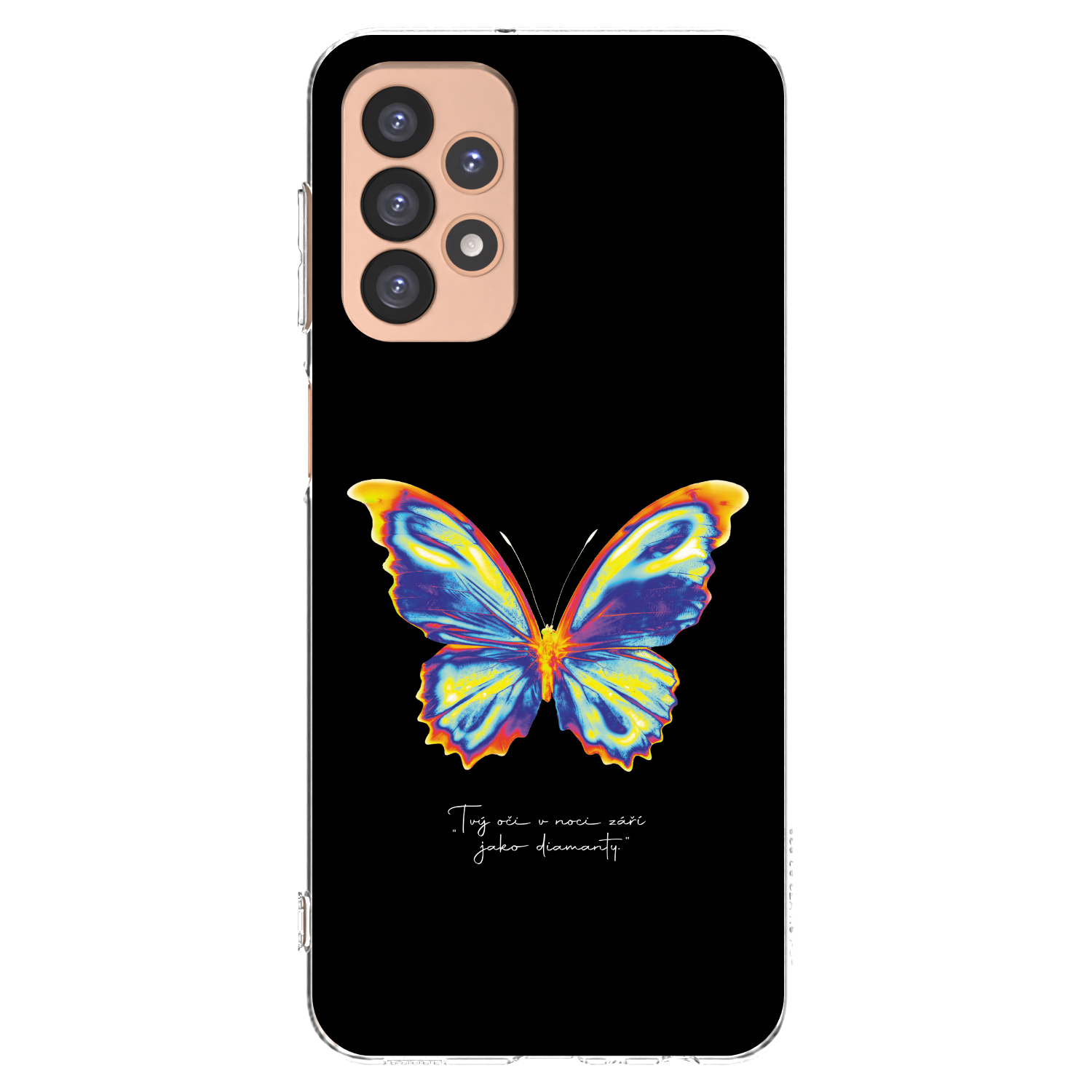 Picasee silikonový průhledný obal pro Samsung Galaxy A23 A236B 5G - Diamanty Black
