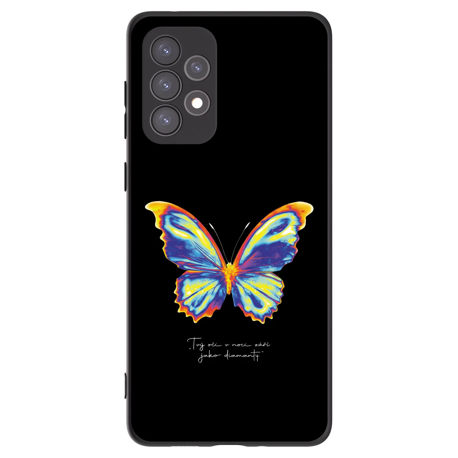 Picasee silikonový černý obal pro Samsung Galaxy A73 5G - Diamanty Black