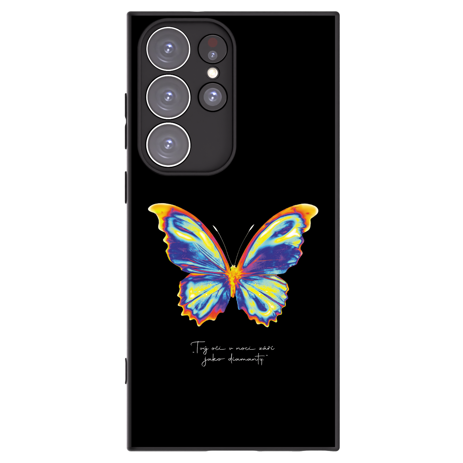 Picasee silikonový černý obal pro Samsung Galaxy S23 Ultra 5G - Diamanty Black