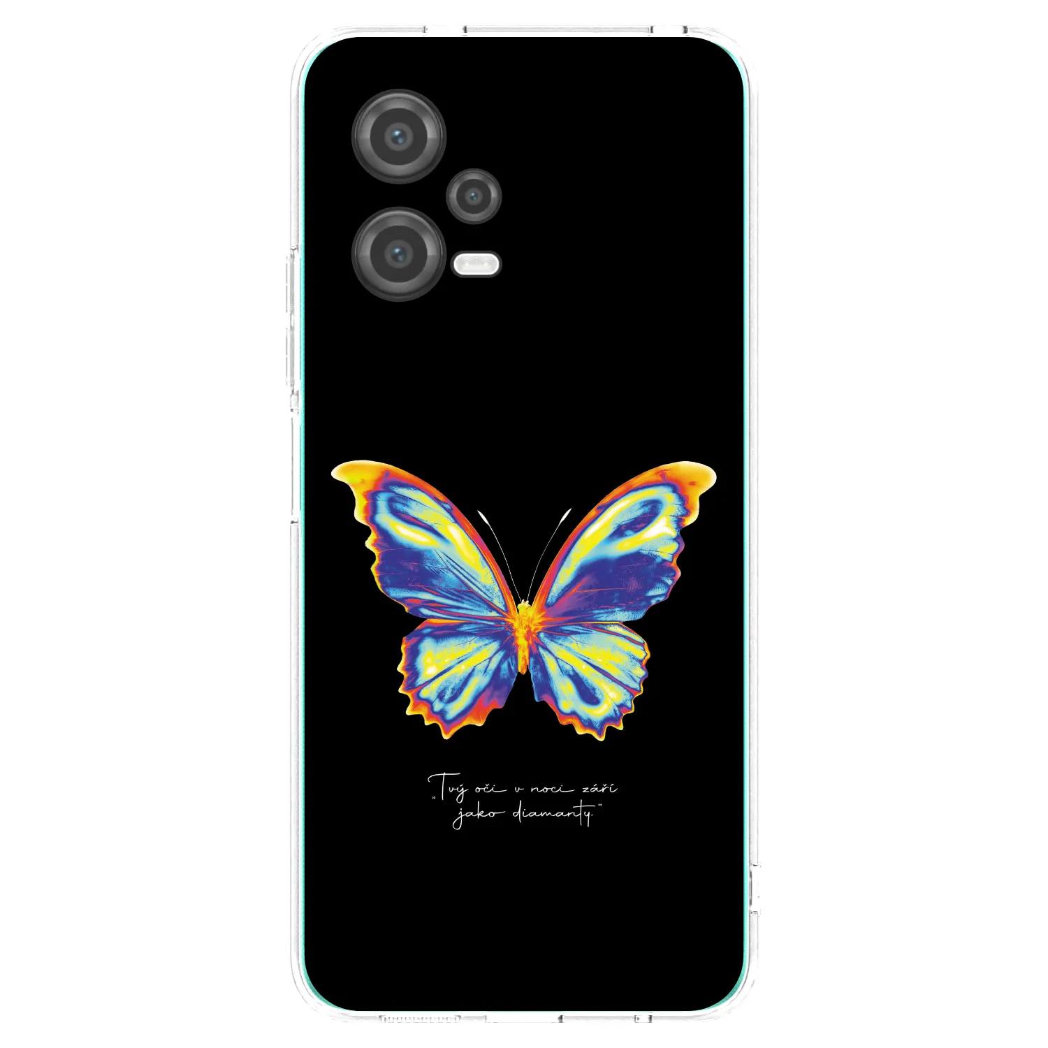Picasee silikonový průhledný obal pro Xiaomi Poco X5 - Diamanty Black