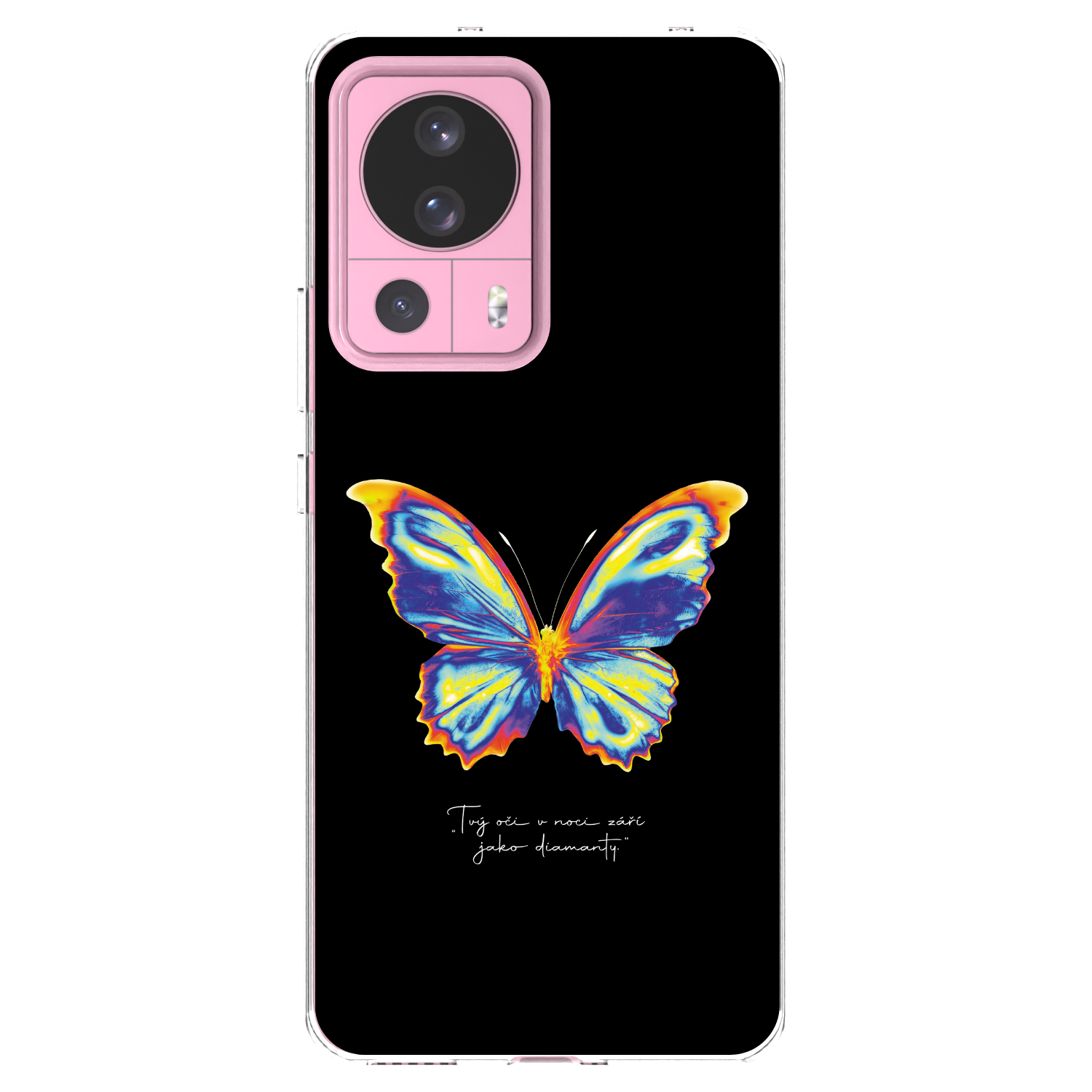 Picasee silikonový průhledný obal pro Xiaomi 13 Lite - Diamanty Black