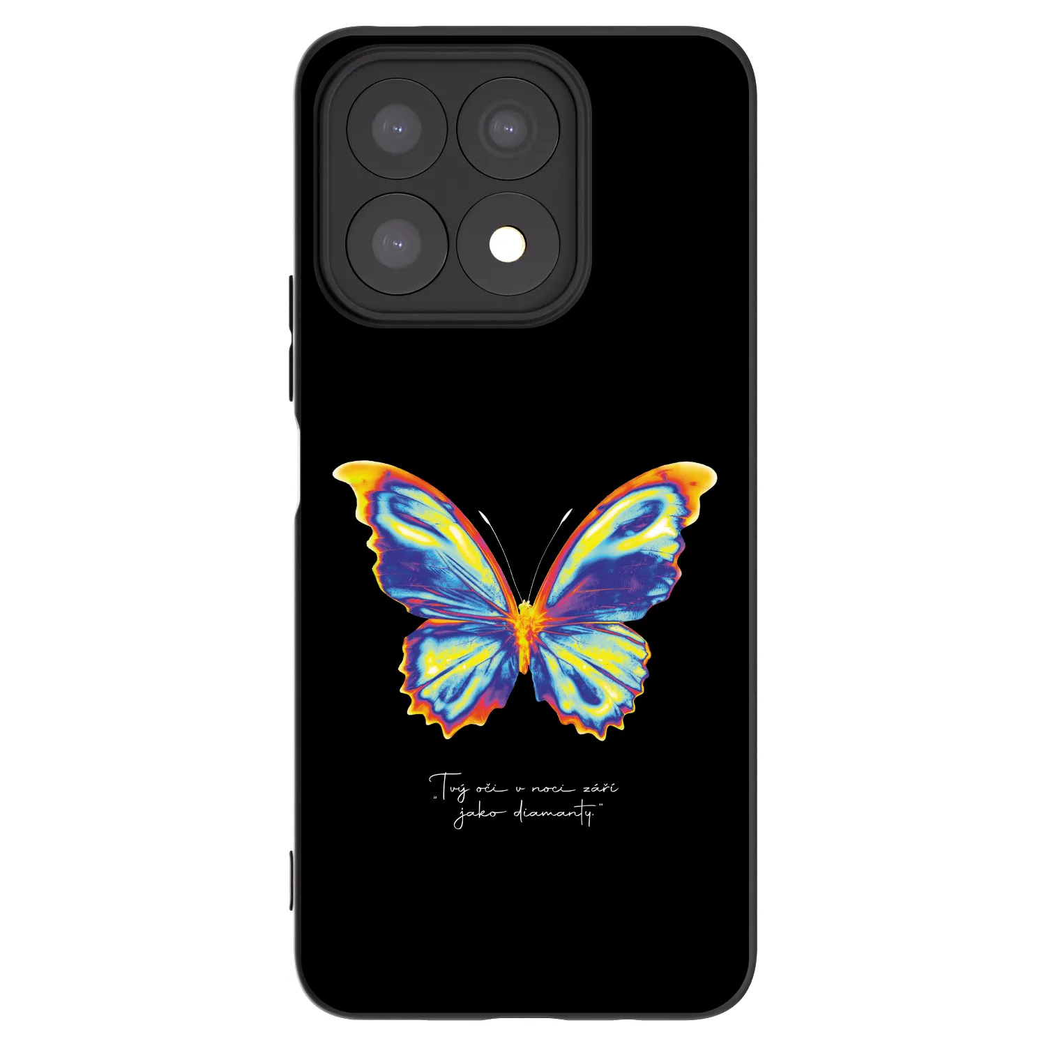 Picasee silikonový černý obal pro Honor X8a - Diamanty Black