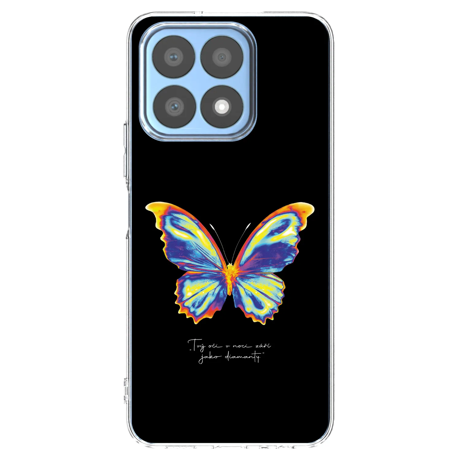 Picasee silikonový průhledný obal pro Honor X8a - Diamanty Black