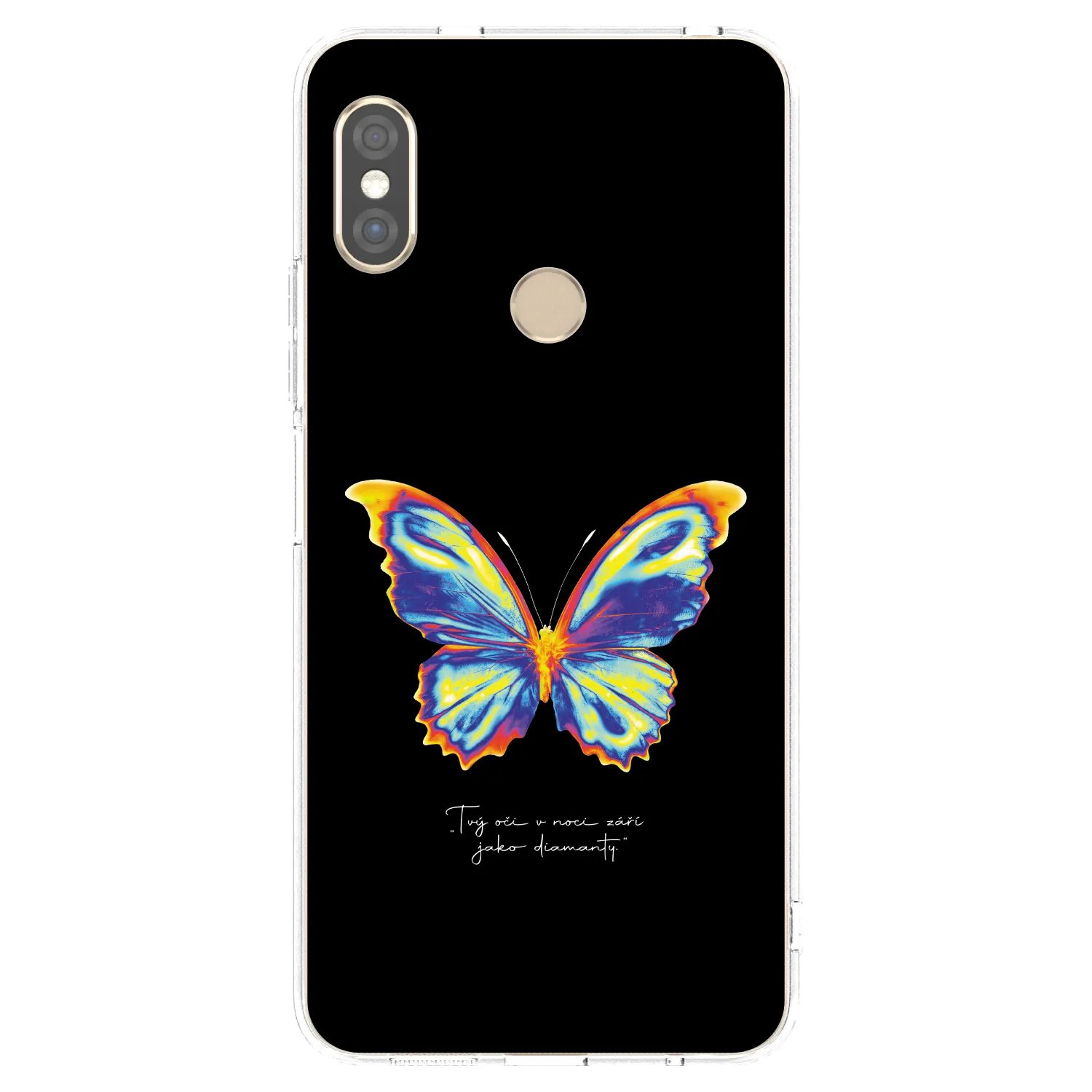 Picasee silikonový průhledný obal pro Xiaomi Redmi Note 5 Global - Diamanty Black