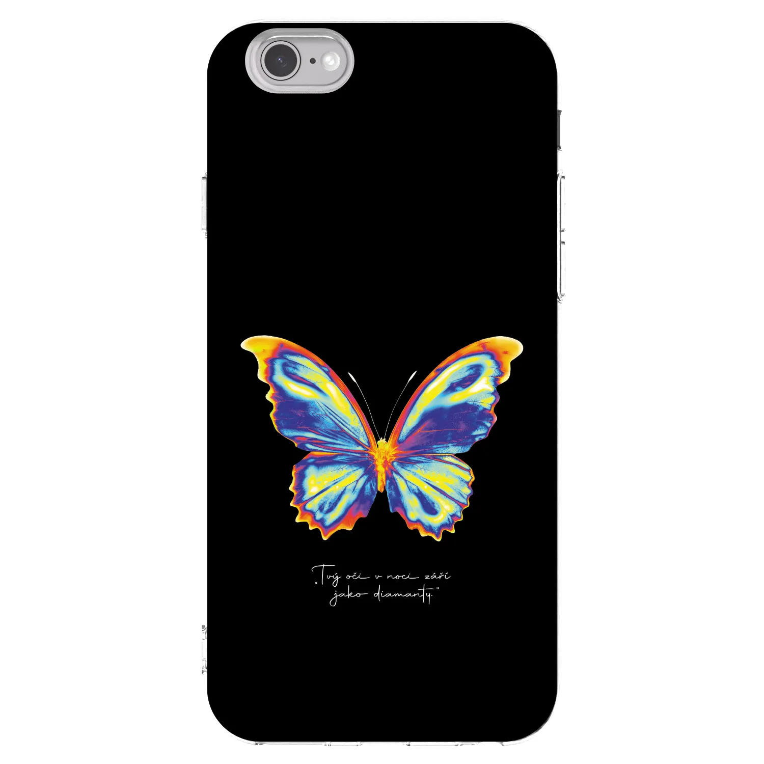 Picasee silikonový průhledný obal pro Apple iPhone 6/6S - Diamanty Black