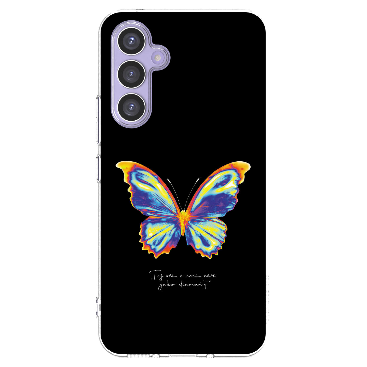 Picasee silikonový průhledný obal pro Samsung Galaxy A54 5G A546B - Diamanty Black