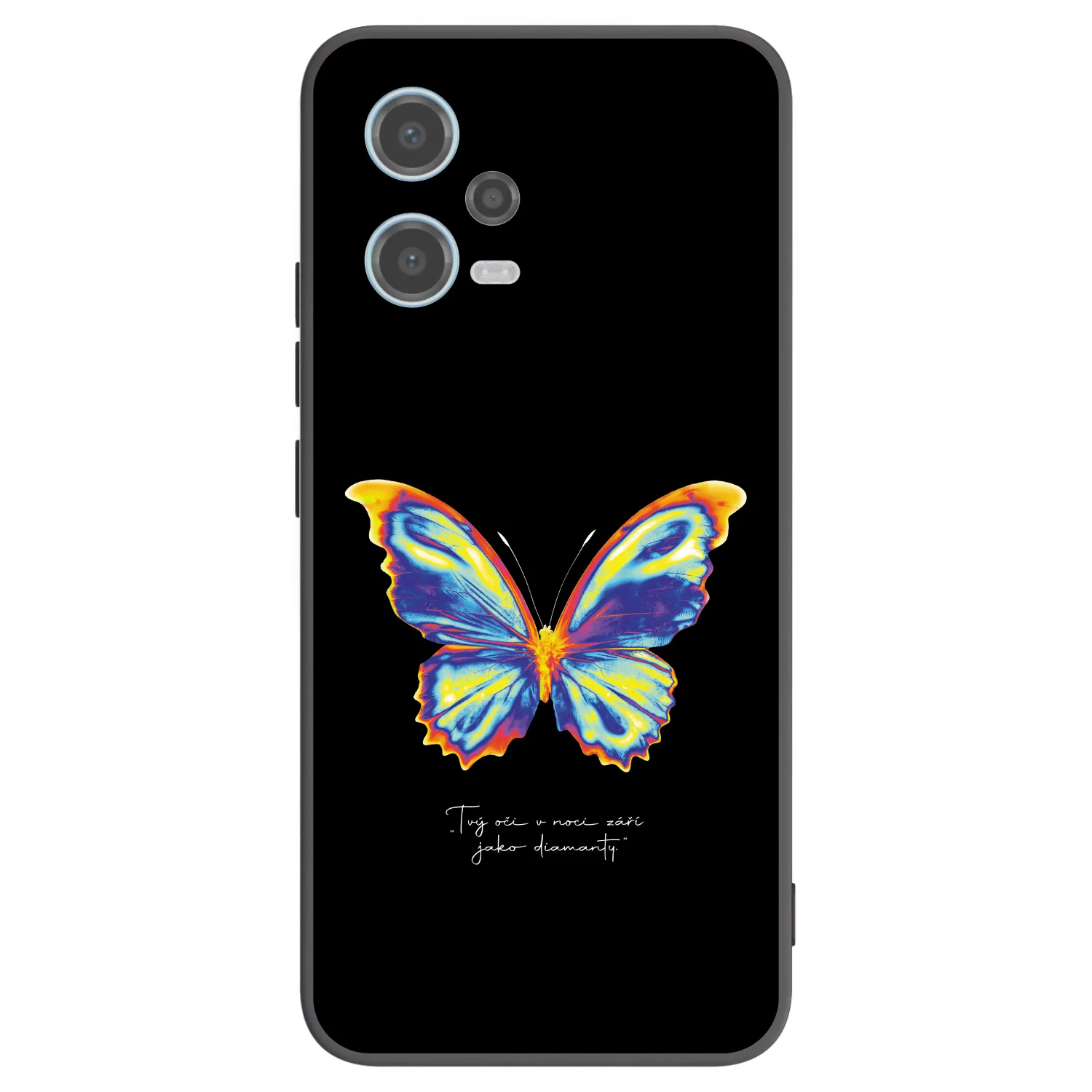 Picasee silikonový černý obal pro Xiaomi Redmi Note 12 5G - Diamanty Black