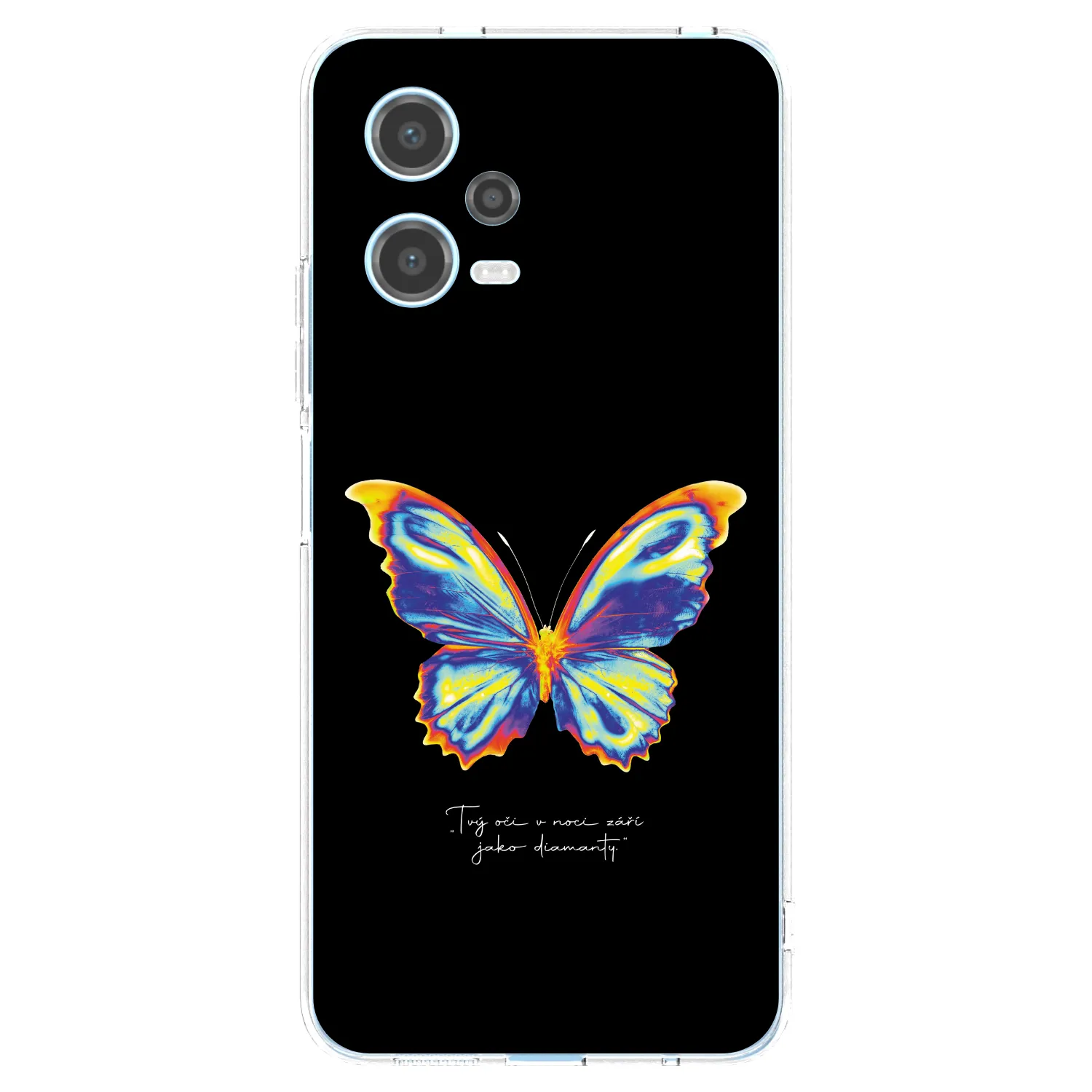 Picasee silikonový průhledný obal pro Xiaomi Redmi Note 12 5G - Diamanty Black