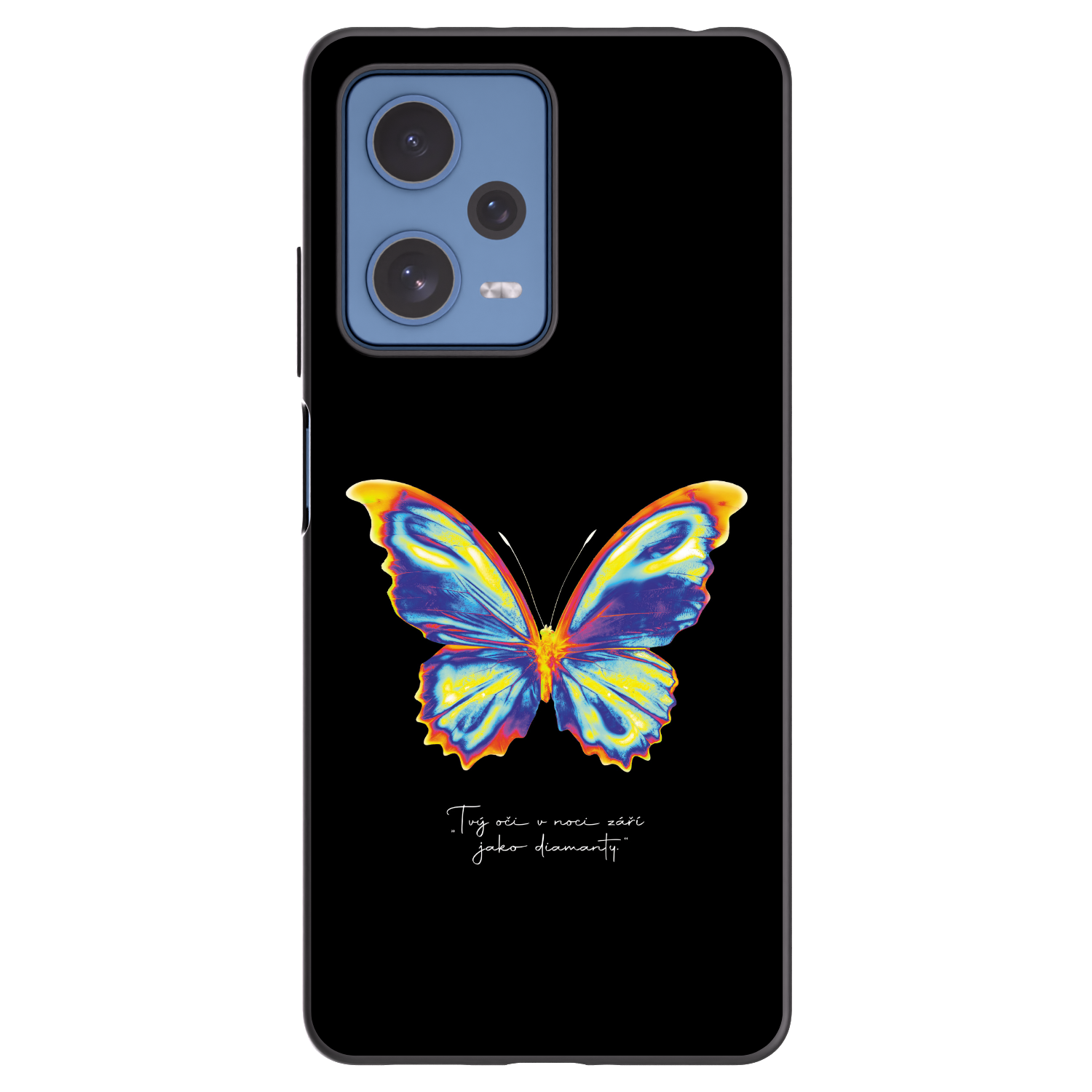 Picasee silikonový černý obal pro Xiaomi Redmi Note 12 Pro 5G - Diamanty Black