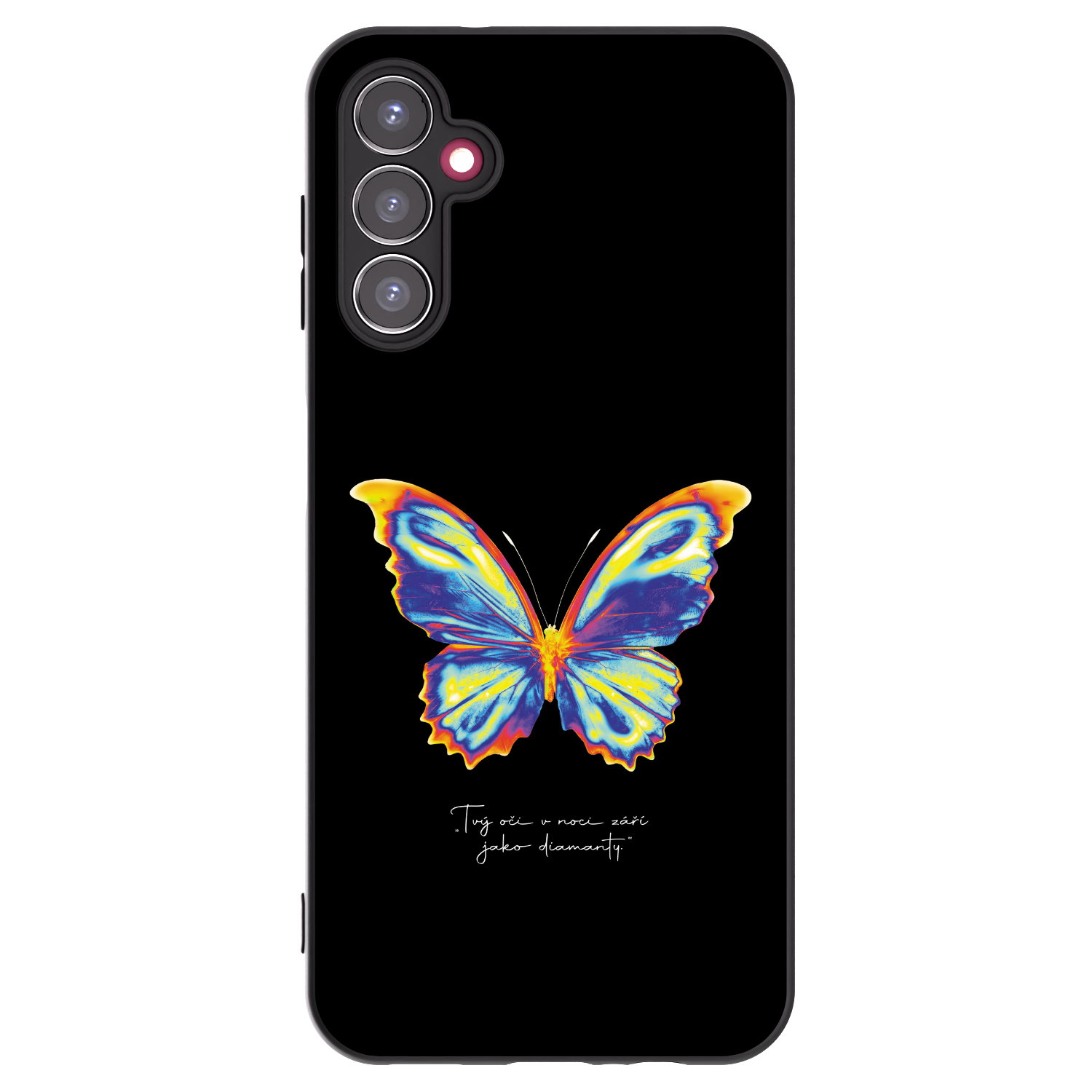 Picasee silikonový černý obal pro Samsung Galaxy A14 4G A145R - Diamanty Black
