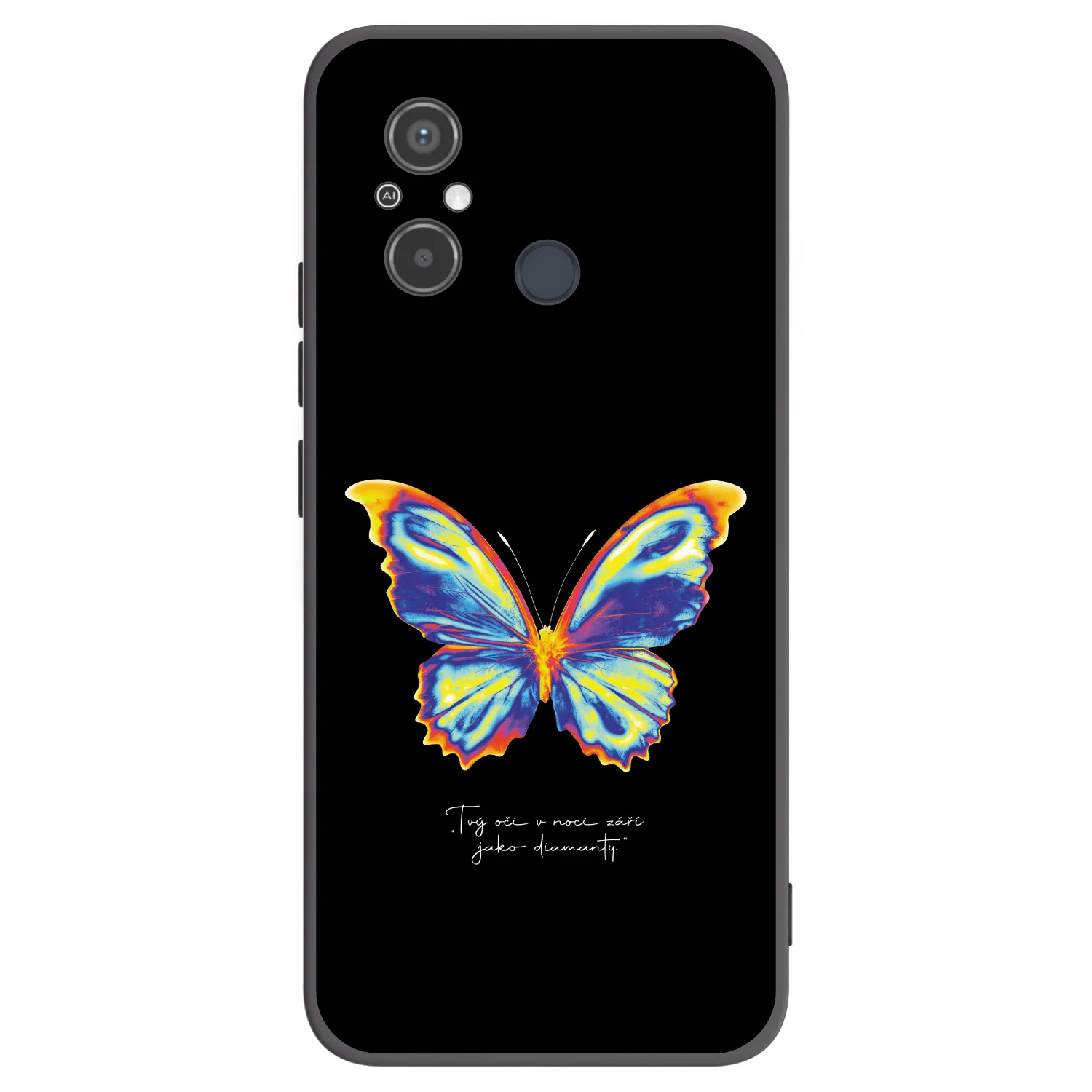 Picasee silikonový černý obal pro Xiaomi Redmi 12C - Diamanty Black