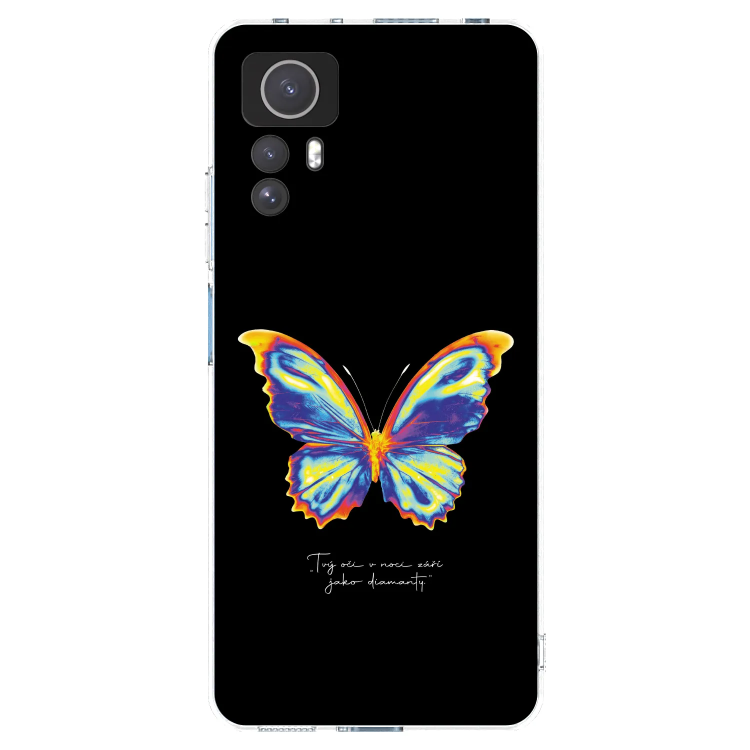 Picasee silikonový průhledný obal pro Xiaomi Redmi Note 12S - Diamanty Black