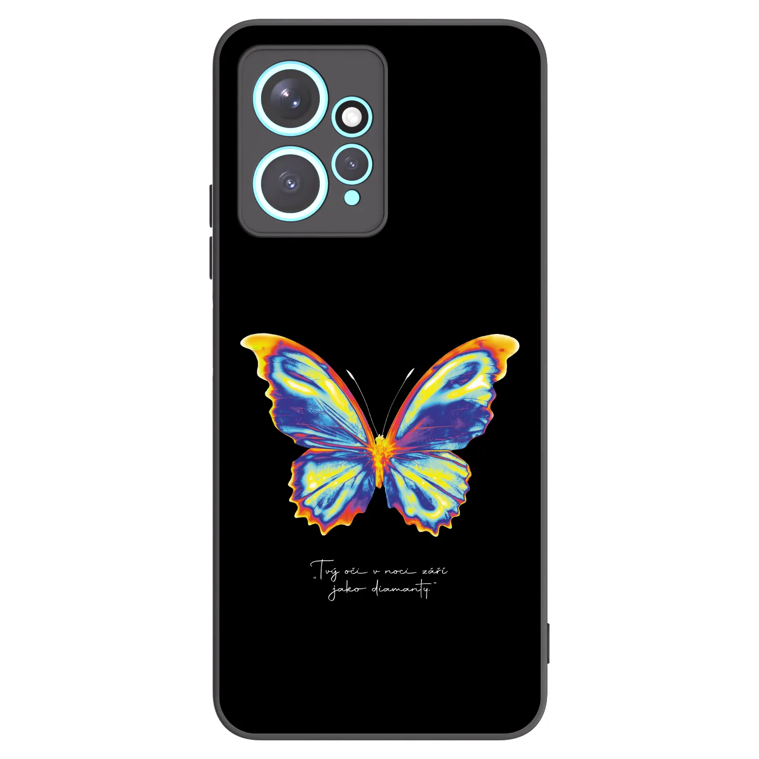 Picasee silikonový černý obal pro Xiaomi Redmi Note 12 4G - Diamanty Black