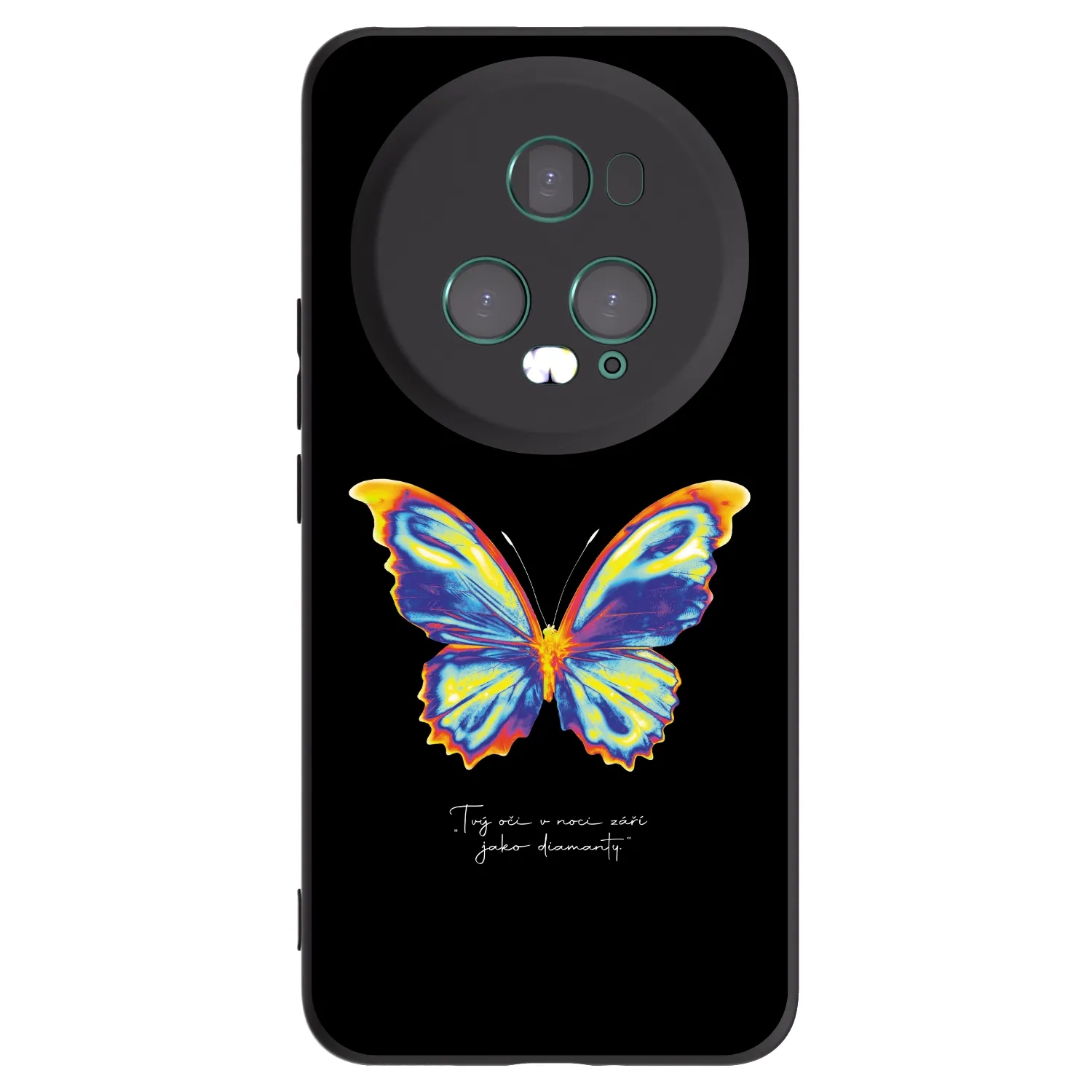 Picasee silikonový černý obal pro Honor Magic5 Pro - Diamanty Black