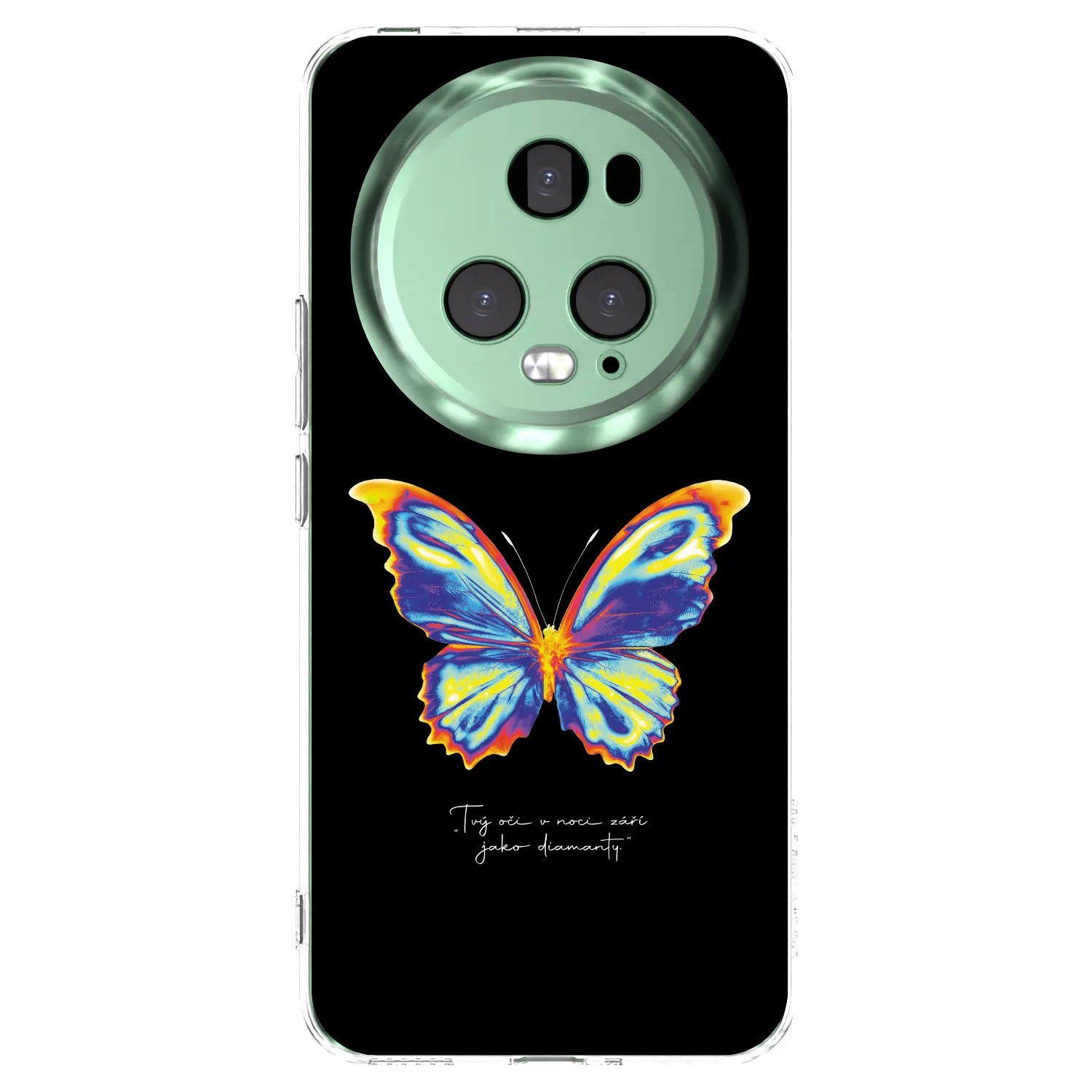 Picasee silikonový průhledný obal pro Honor Magic5 Pro - Diamanty Black